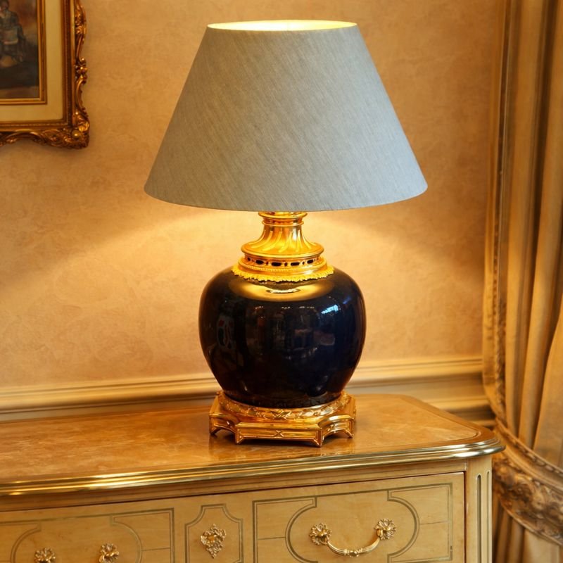 Chinese 19th Century Powder Blue Porcelain Jar