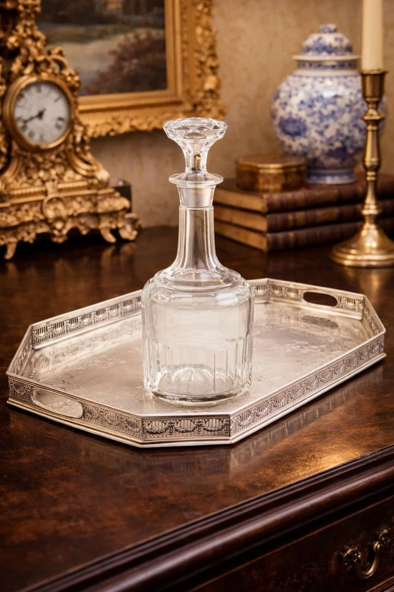 Victorian Cut Glass Mallett Shaped Magnum Decanter