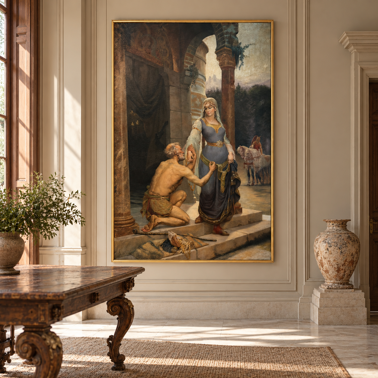 Jean-Baptiste Noro Late 19th C Painting