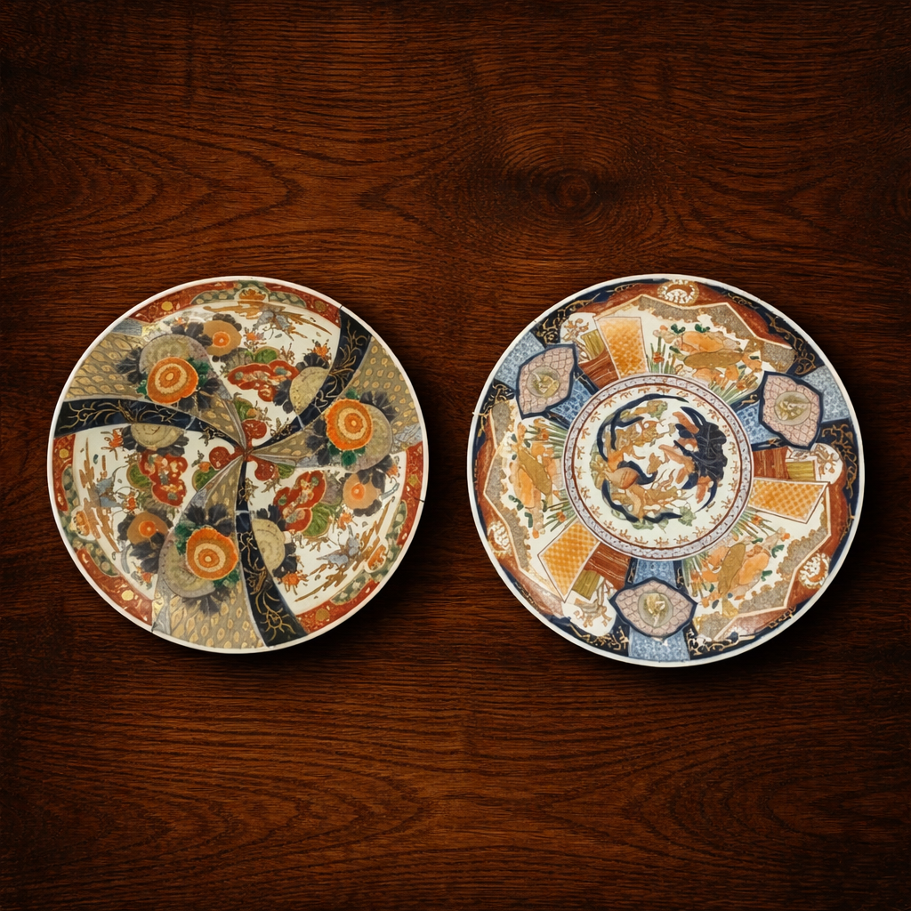 Set of 2 Matched Imari Chargers