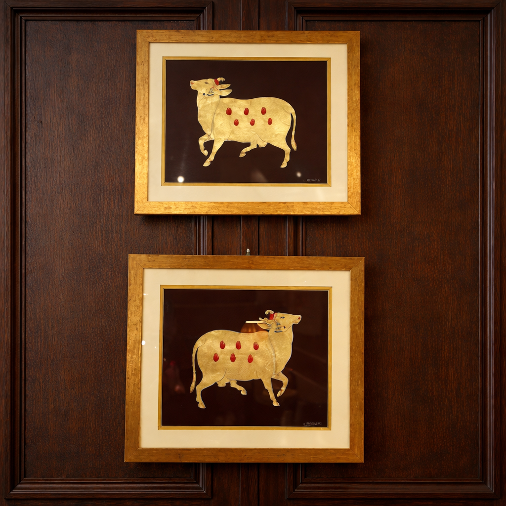 Pair of Indian Framed Hindu Prints