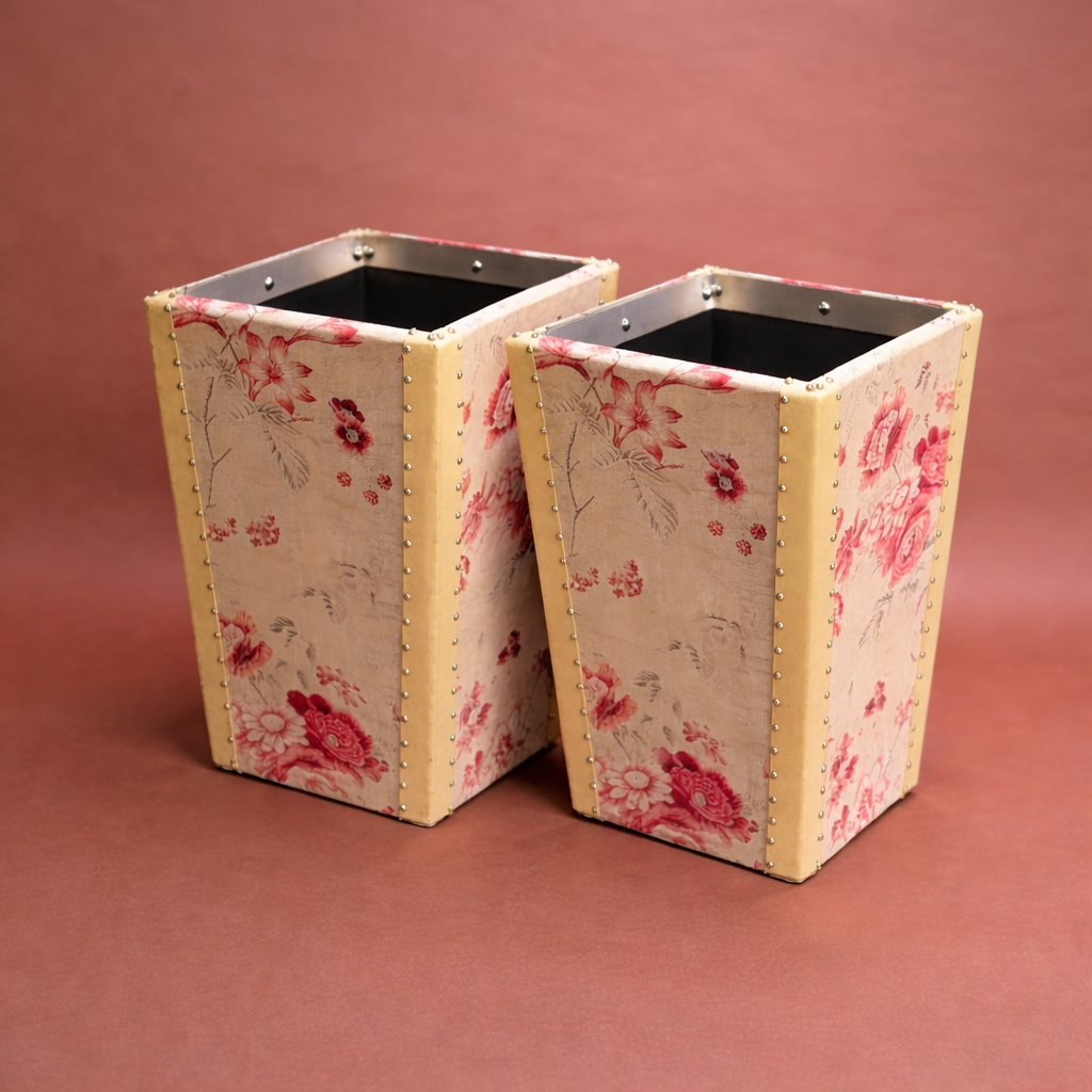 Pair of Bespoke Waste Paper Baskets