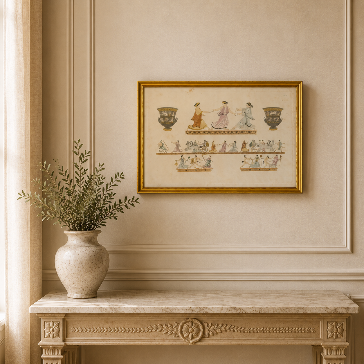 Lithograph from the Collection of Sir John Coghill Bart - Single