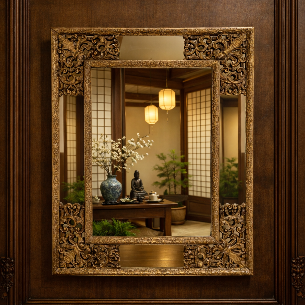Carved Gilt Wood Regence-style Mirror
