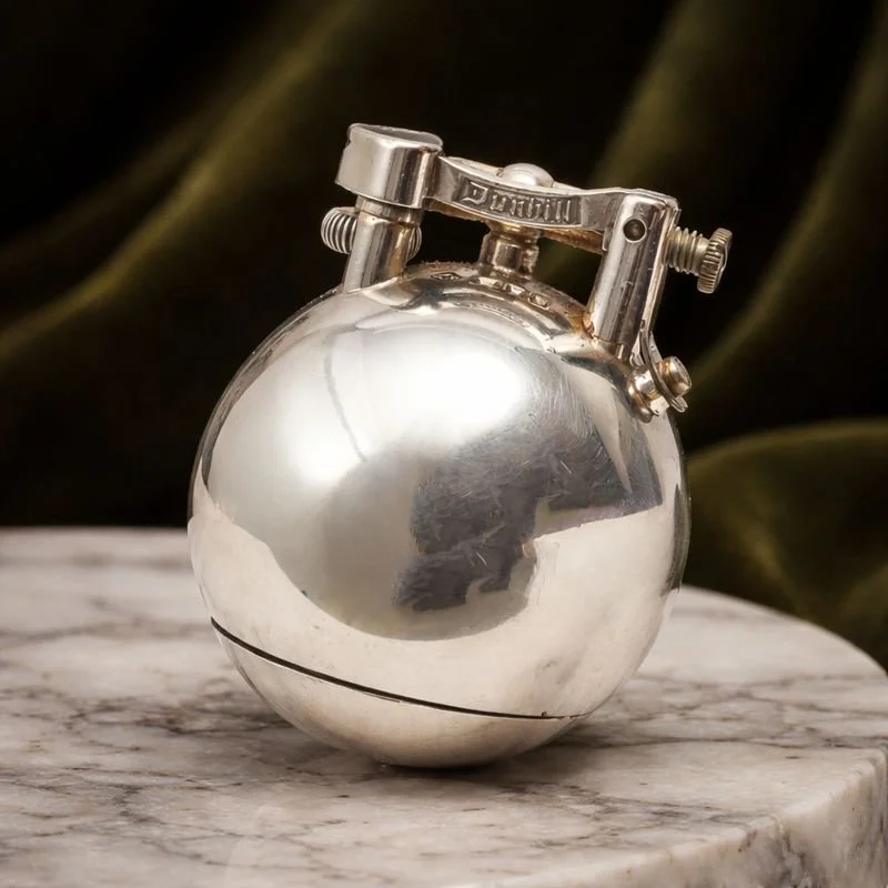 Rare Silver Dunhill Ball lighter