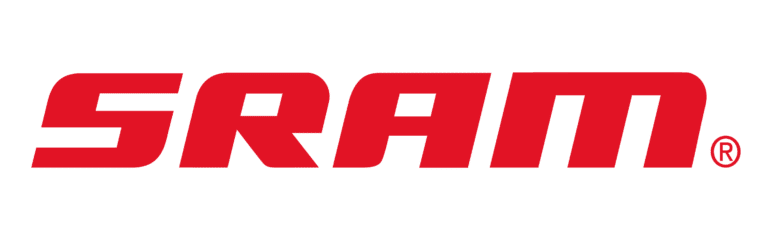 The logo of Sram, a red stylized text spelling out 'SRAM' on a black background.