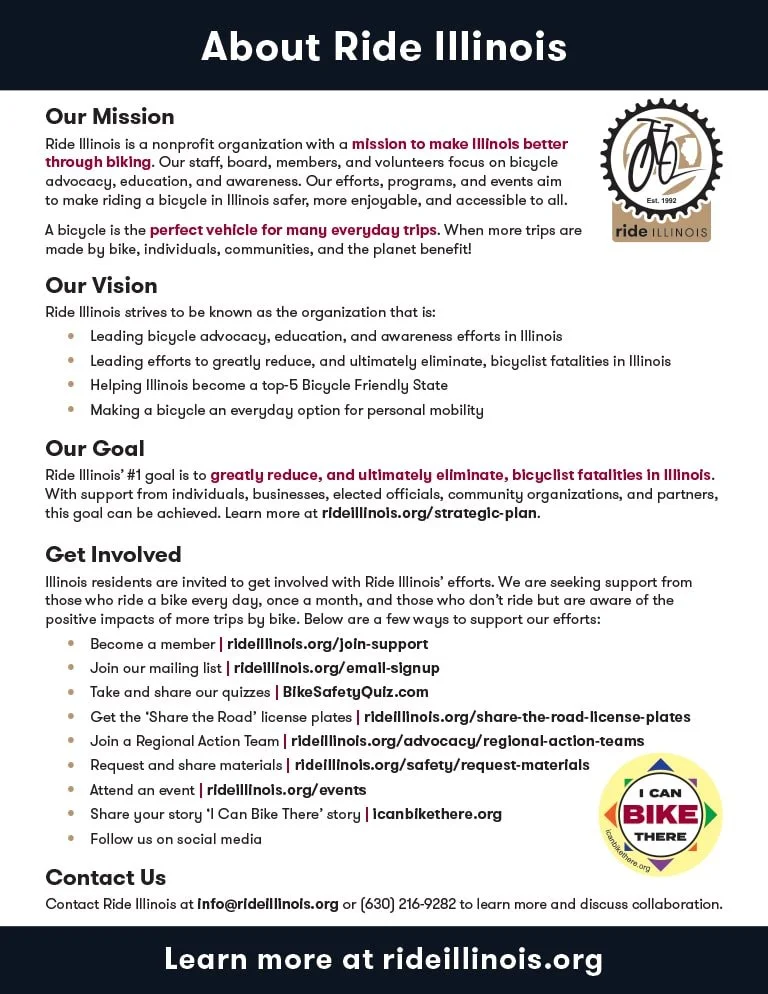 Image of Ride Illinois Overview & Fast Facts sheet