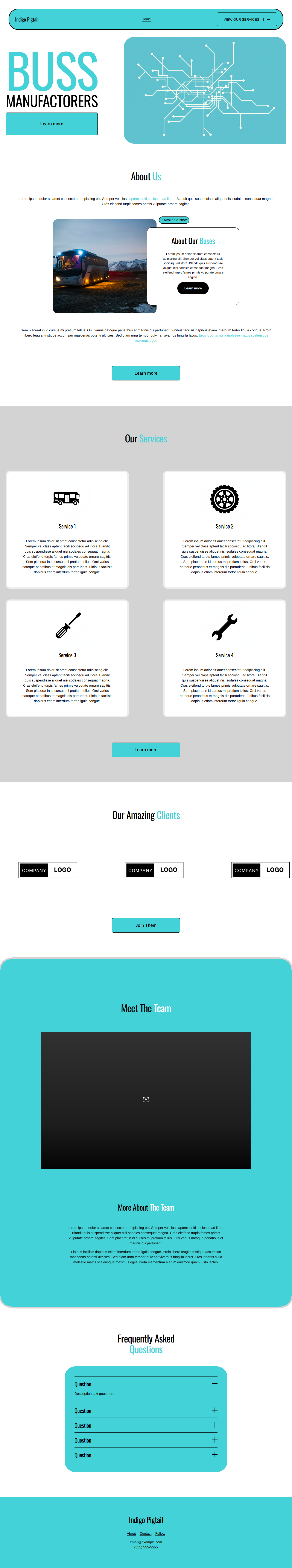 Indigo Pigtail Home Page