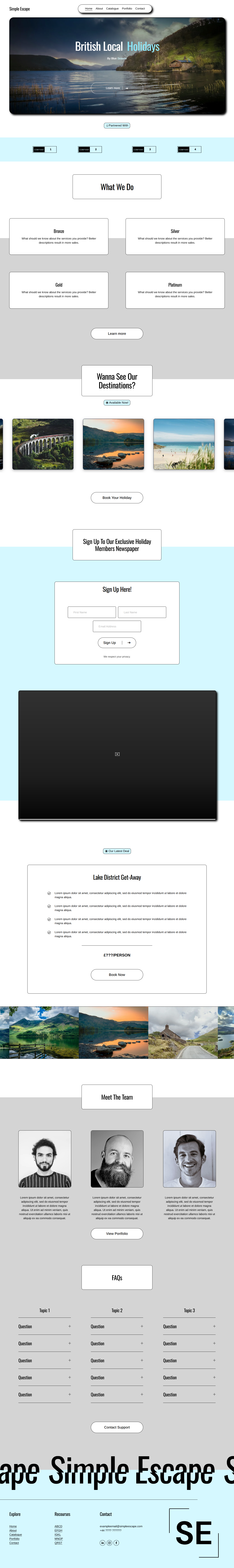Simple Escape Home Page