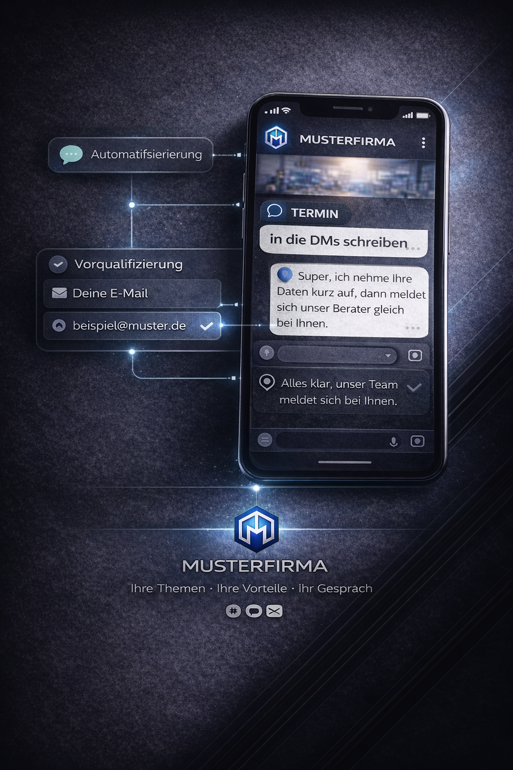 2. Interaktion & automatisierte Kommunikation (Chat / DMs)