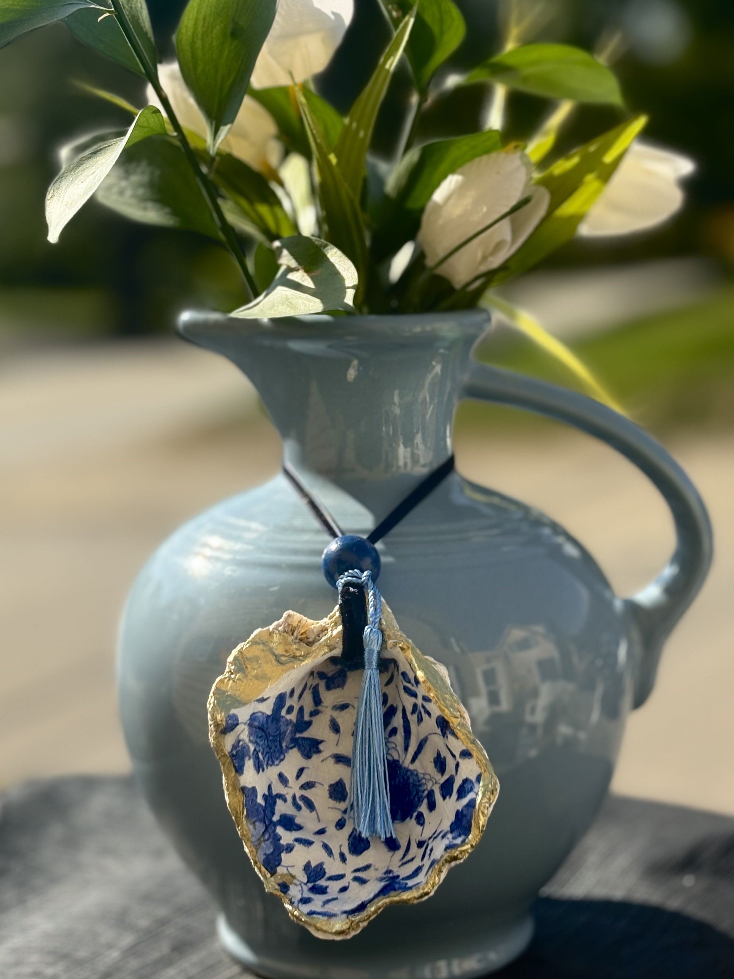 Blue Floral Charm