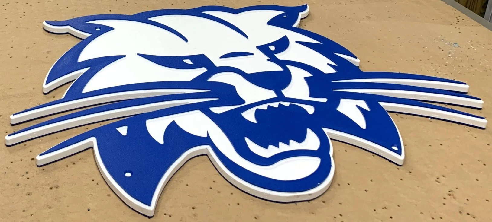 Cambridge Bobcats Logo Sign