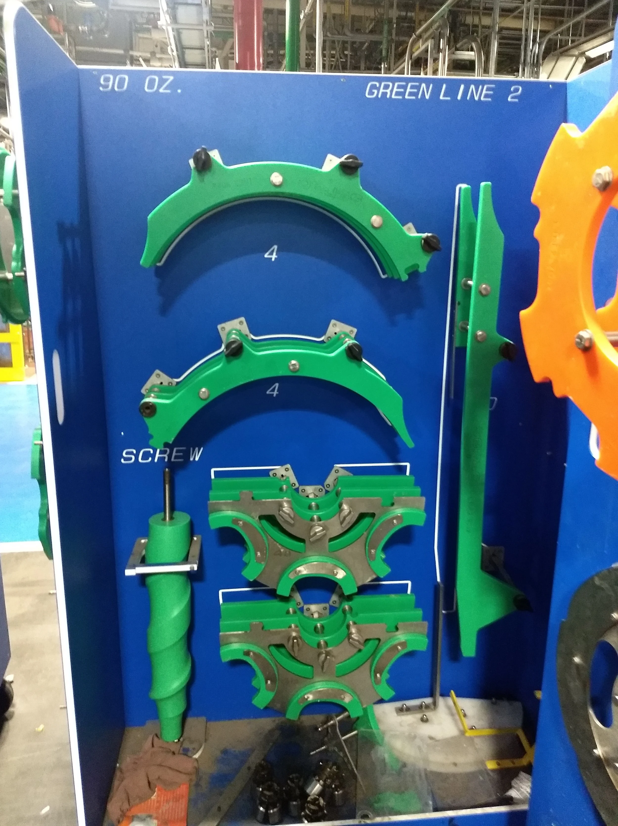 Changeover Cart with Parts