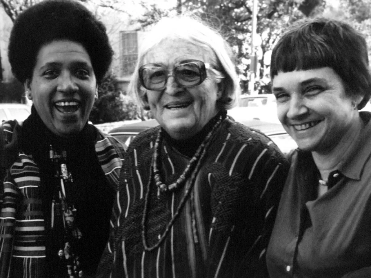 Audre Lorde with friends Meridel, Lesueur