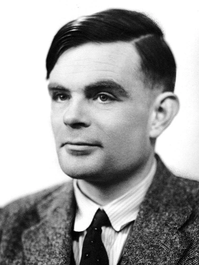 Alan Turing Headshot black & white