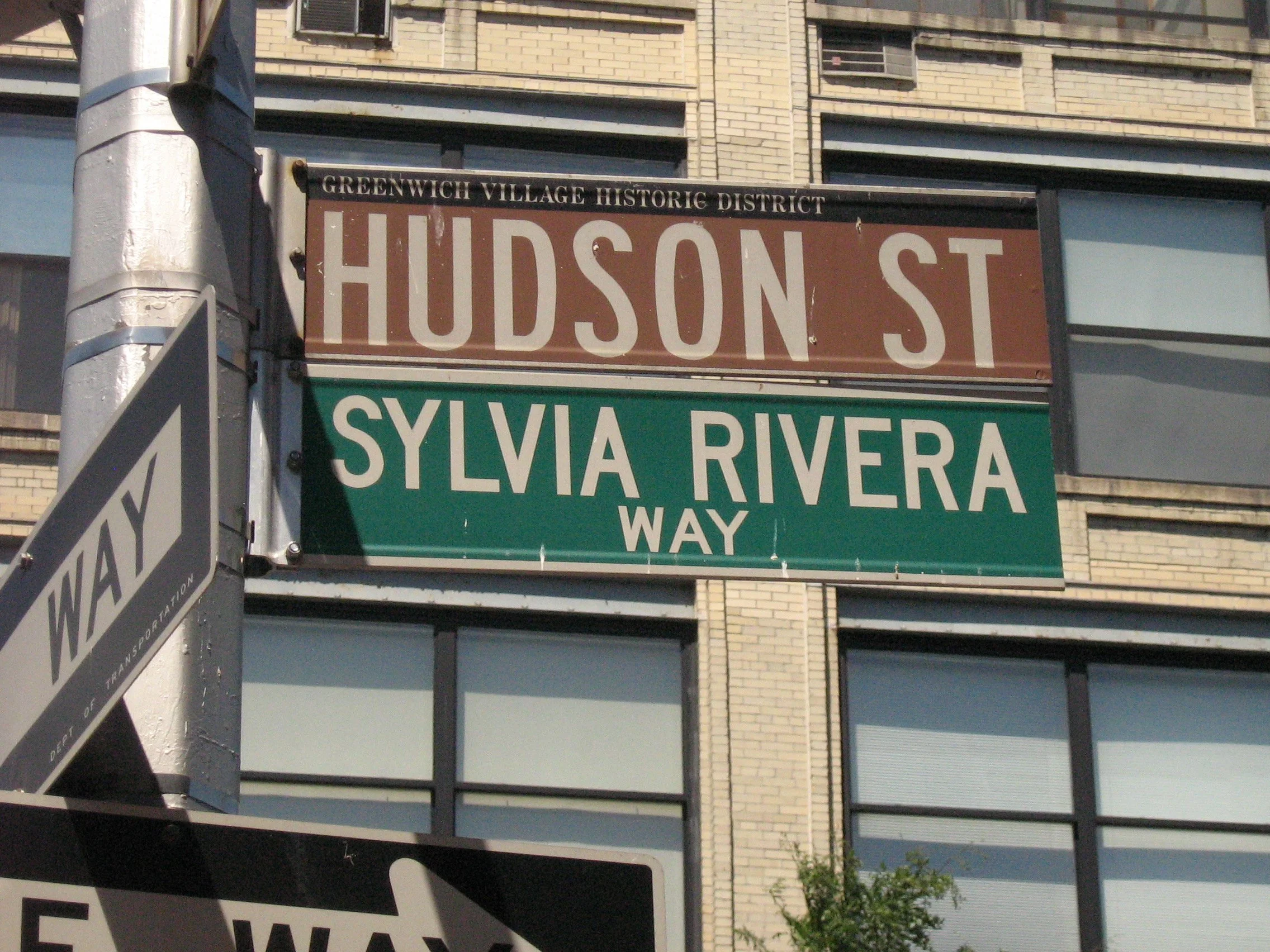 Sylvia Rivera Way street sign