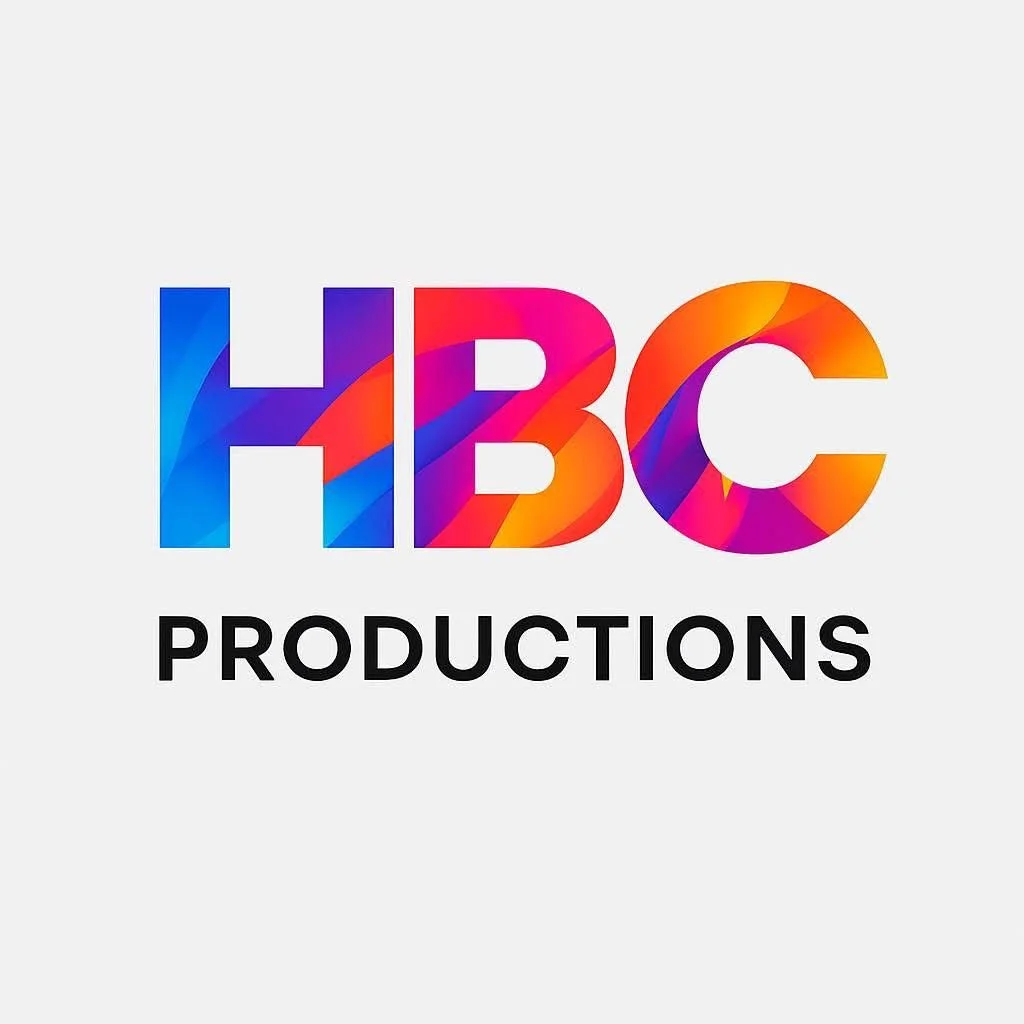 Colorful HBO Productions logo with vibrant gradient letters and black text on a white background.