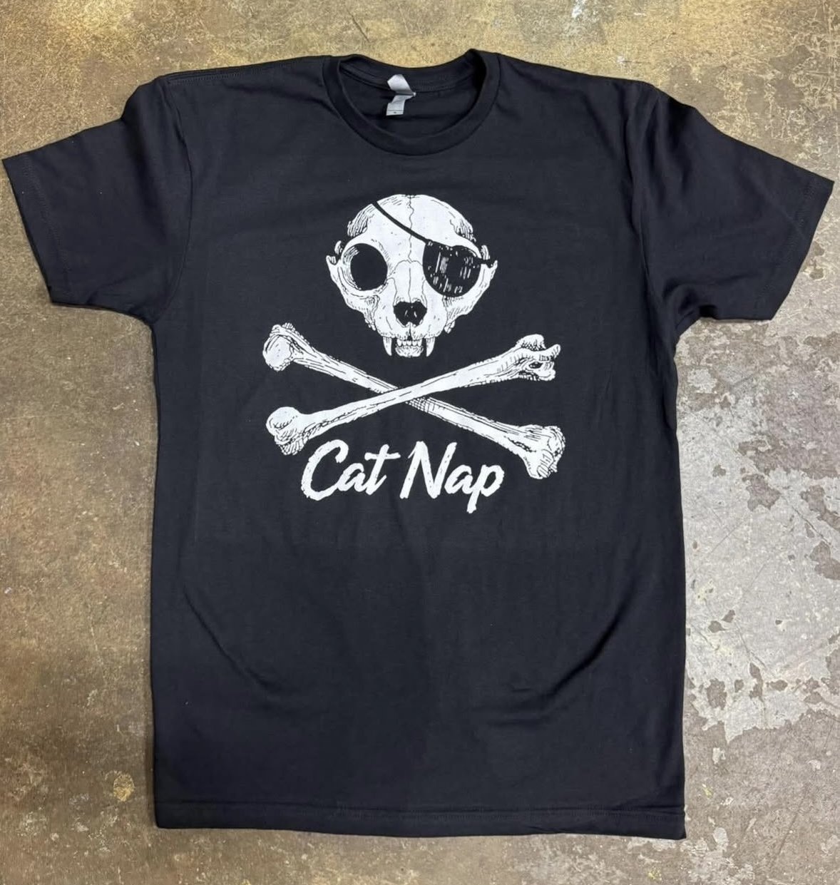 Cat Skull and Bones T-Shirt