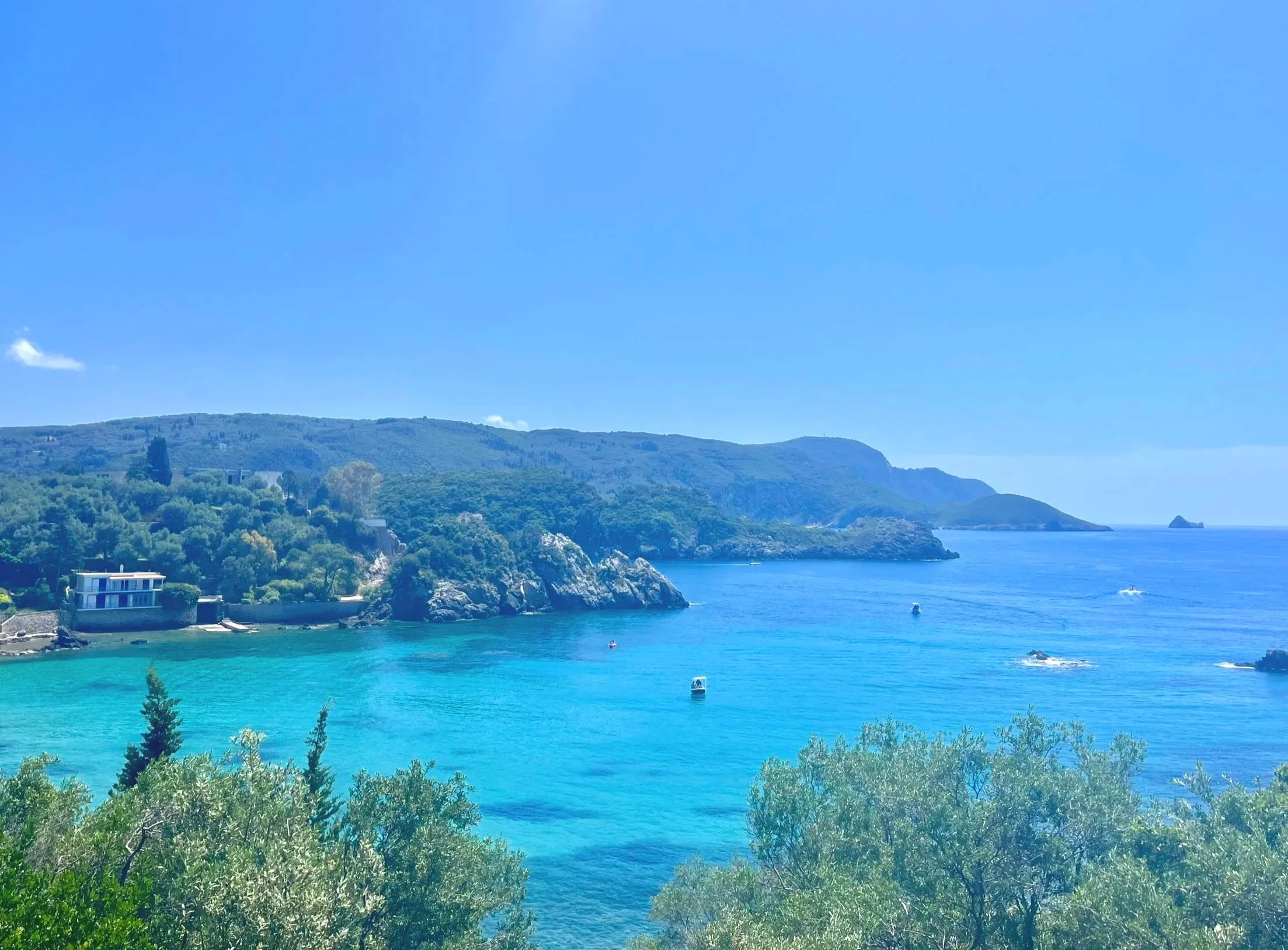 Mountains and sea view