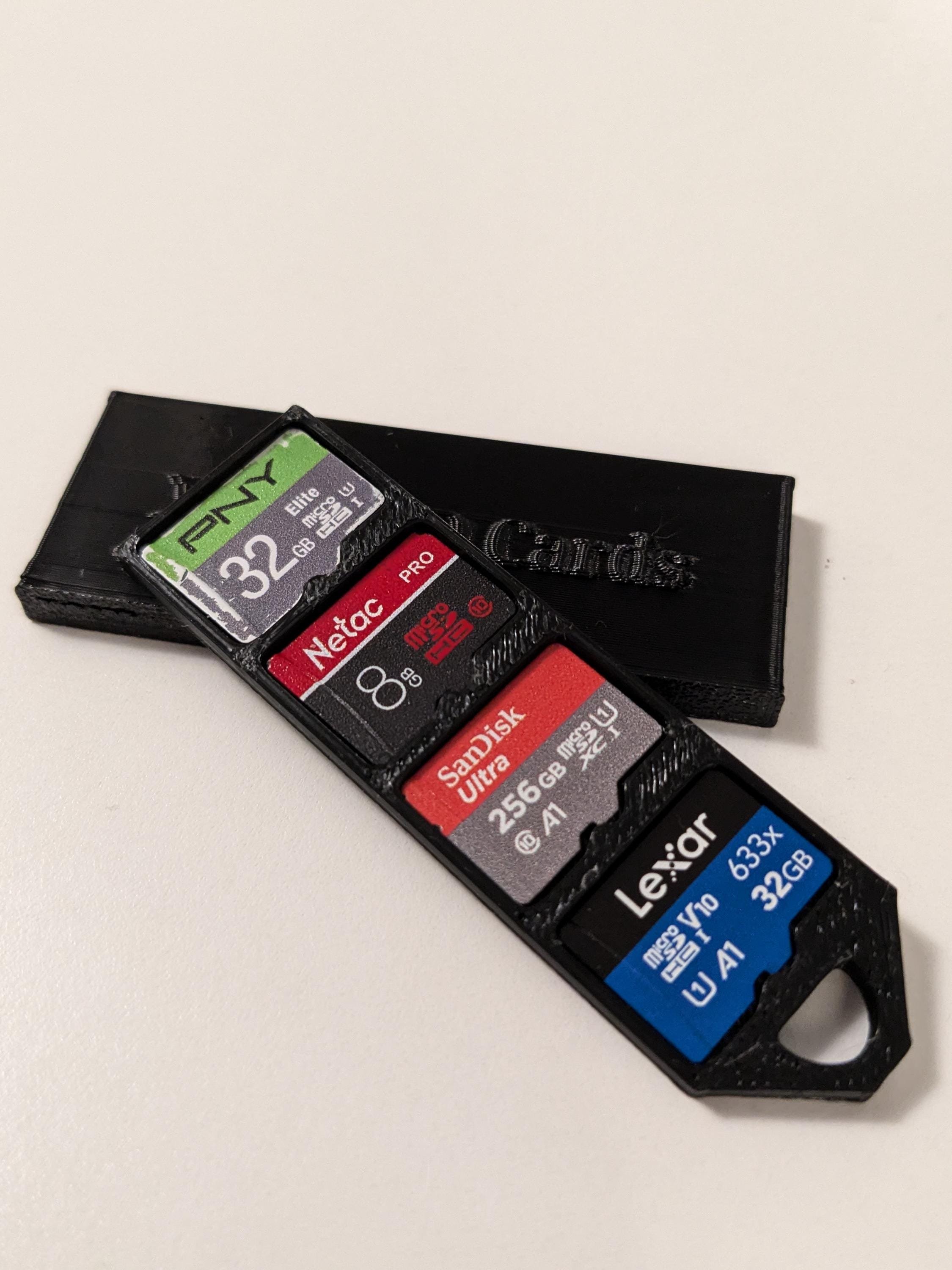 Micro SD Card Holder With Key Chain