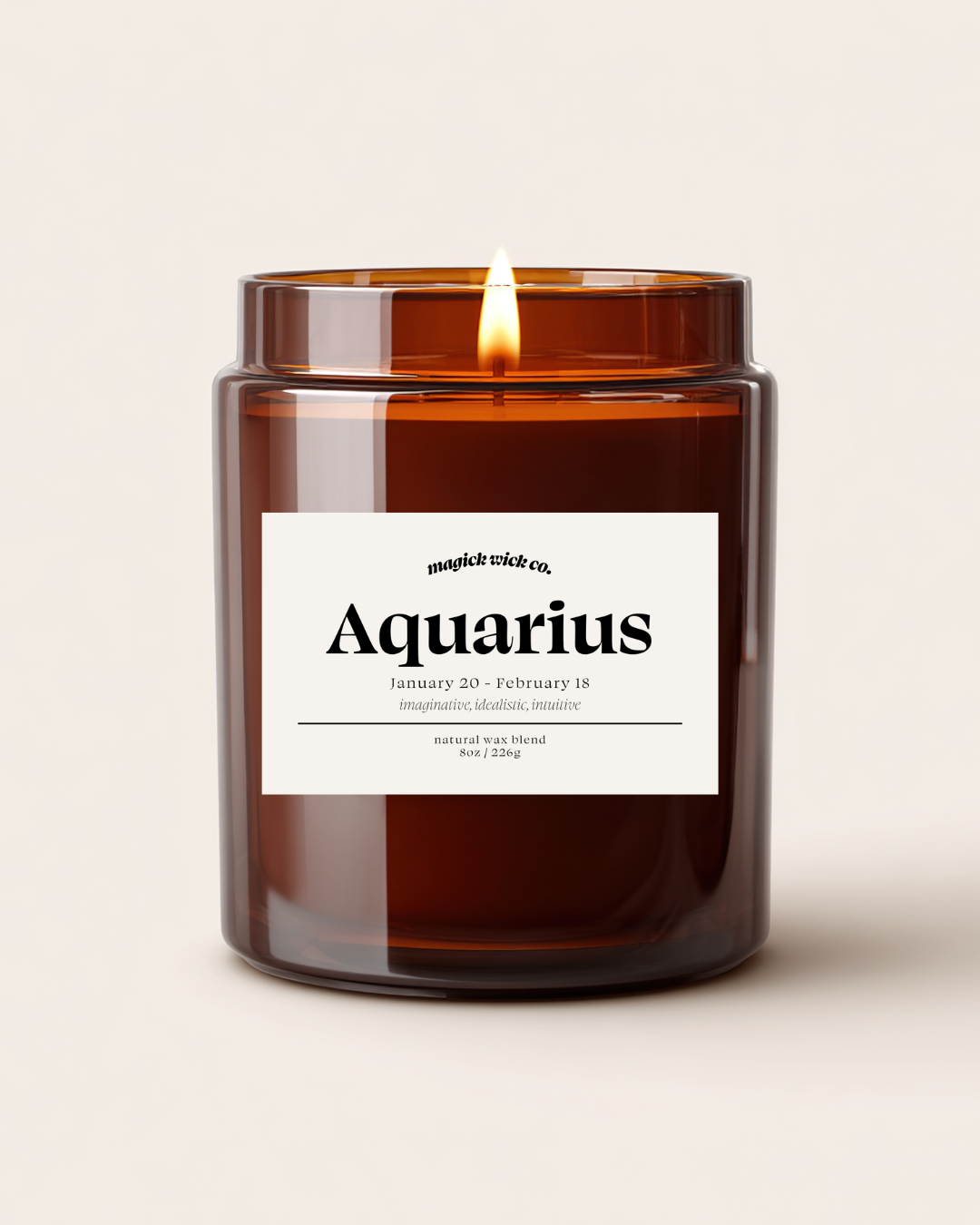 Aquarius Candle