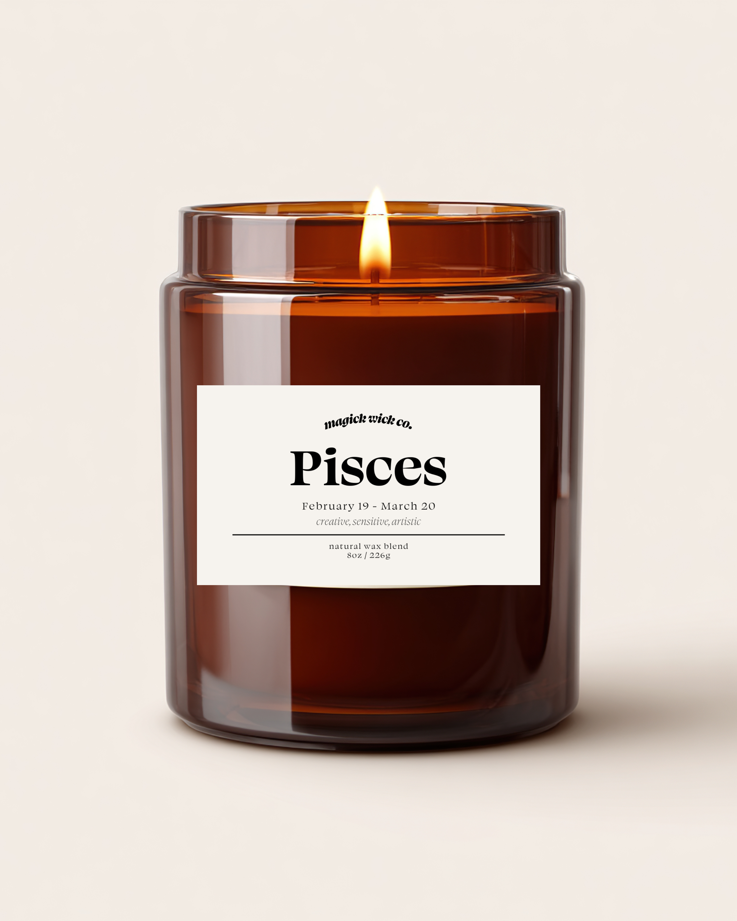 Pisces Candle