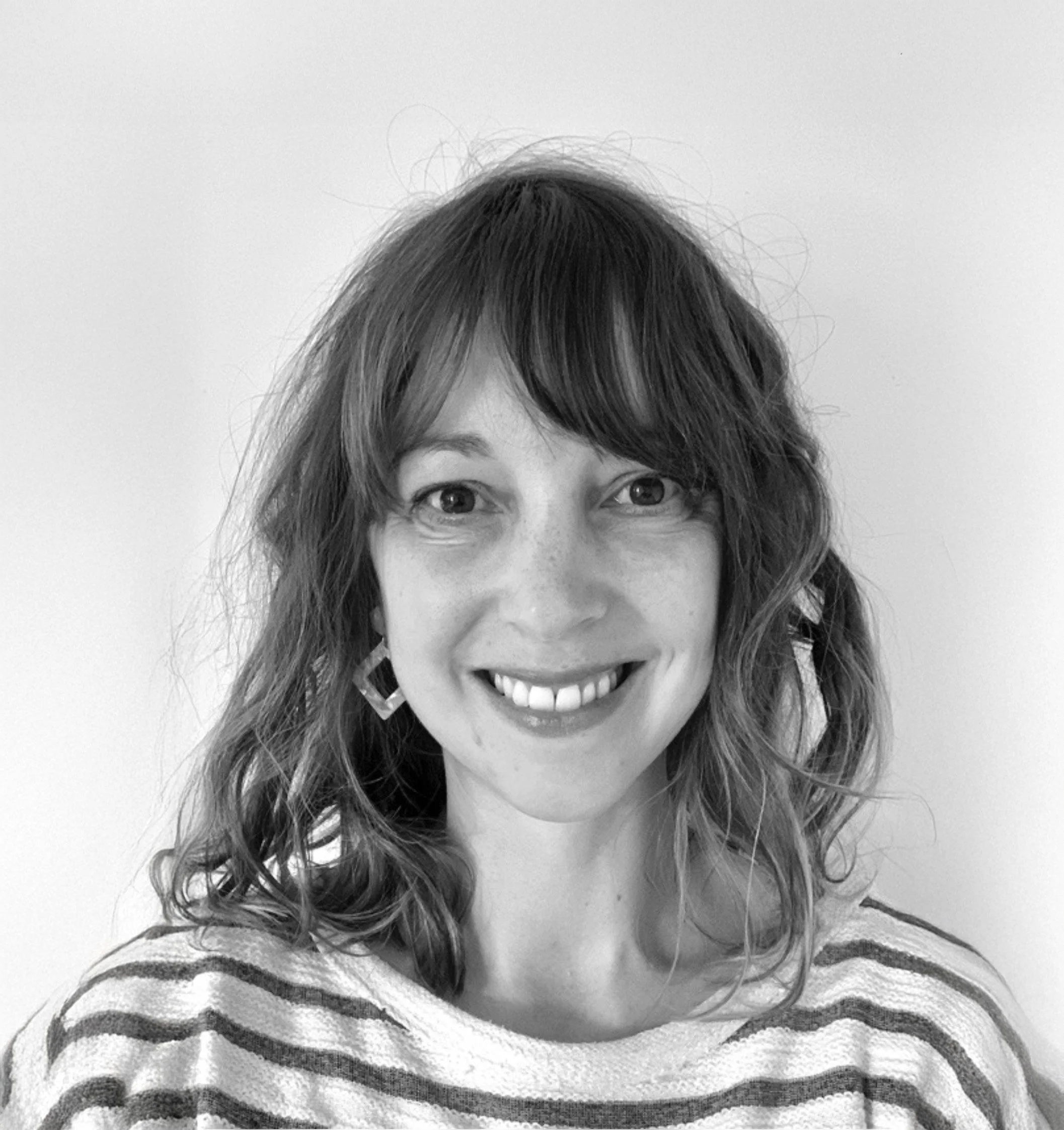 Black and white photo of a Bethan Lacey