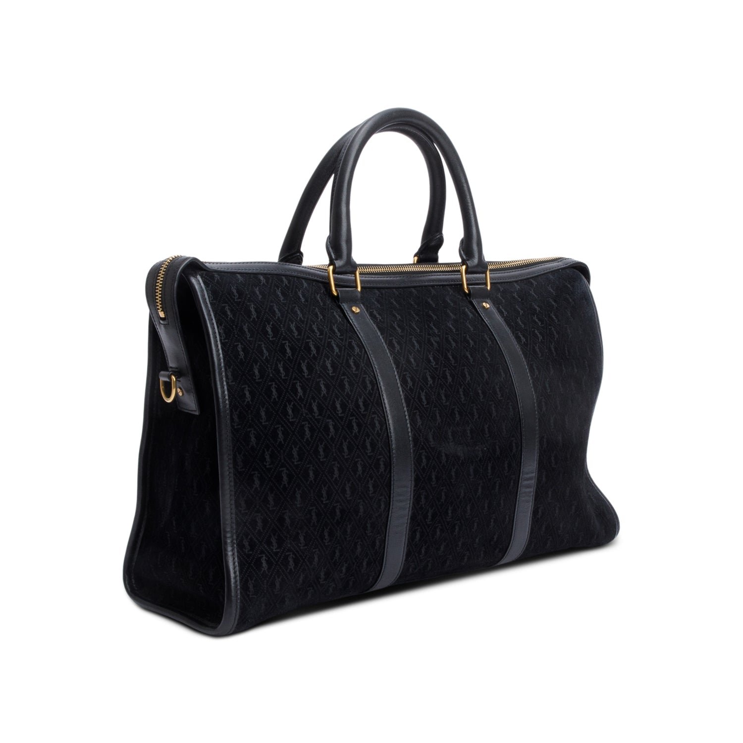 Saint-Laurent-Black-All-Over-Monogram-Suede-Le-Monogramme-72H-Duffle-w-Strap-3.jpg