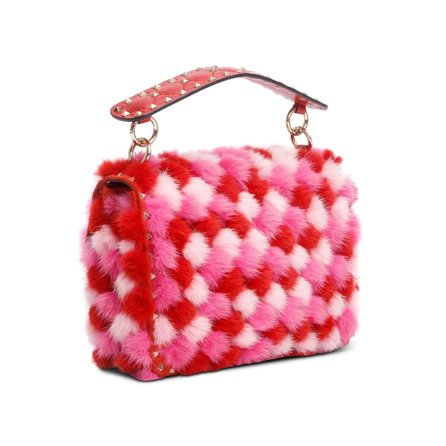 Valentino-RedPink-Leather-Mink-Spike-Rockstud-Spike-Flap-Shoulder-Bag-w-Strap-5.jpg