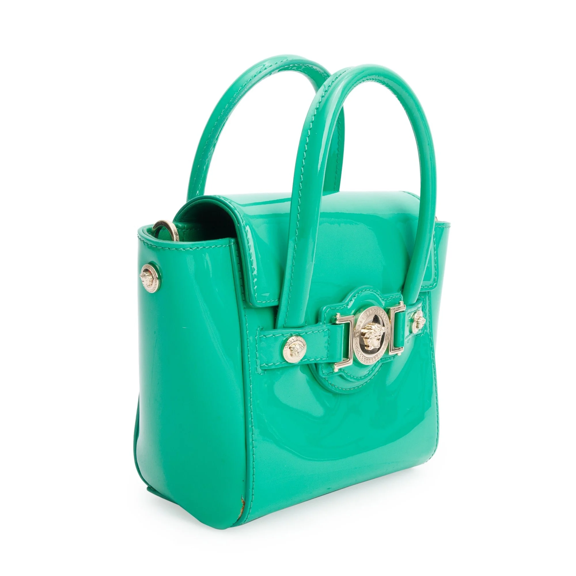 Versace-Green-Patent-Leather-Mini-Signature-Handle-Bag-w-Strap-3.jpg