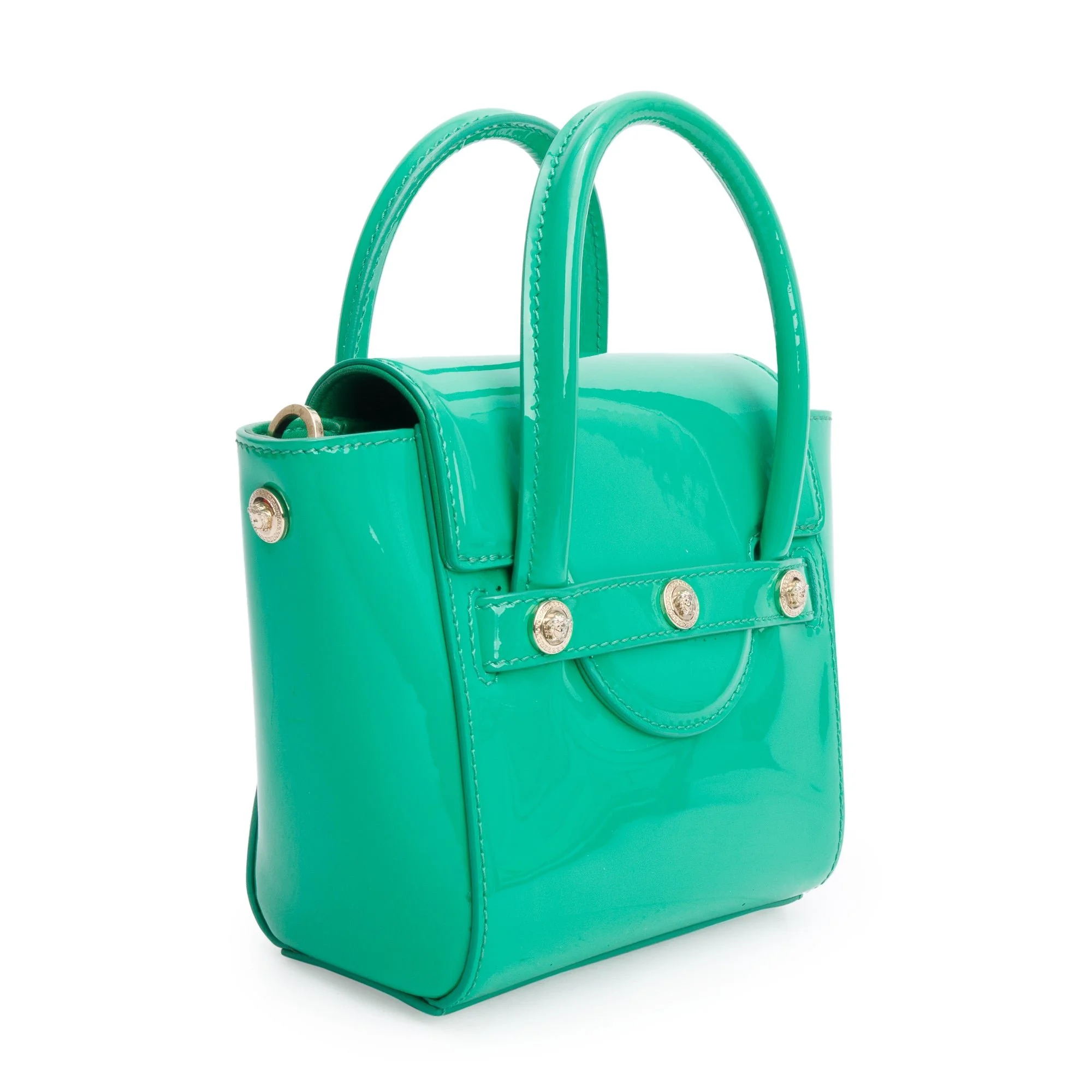 Versace-Green-Patent-Leather-Mini-Signature-Handle-Bag-w-Strap-6.jpg