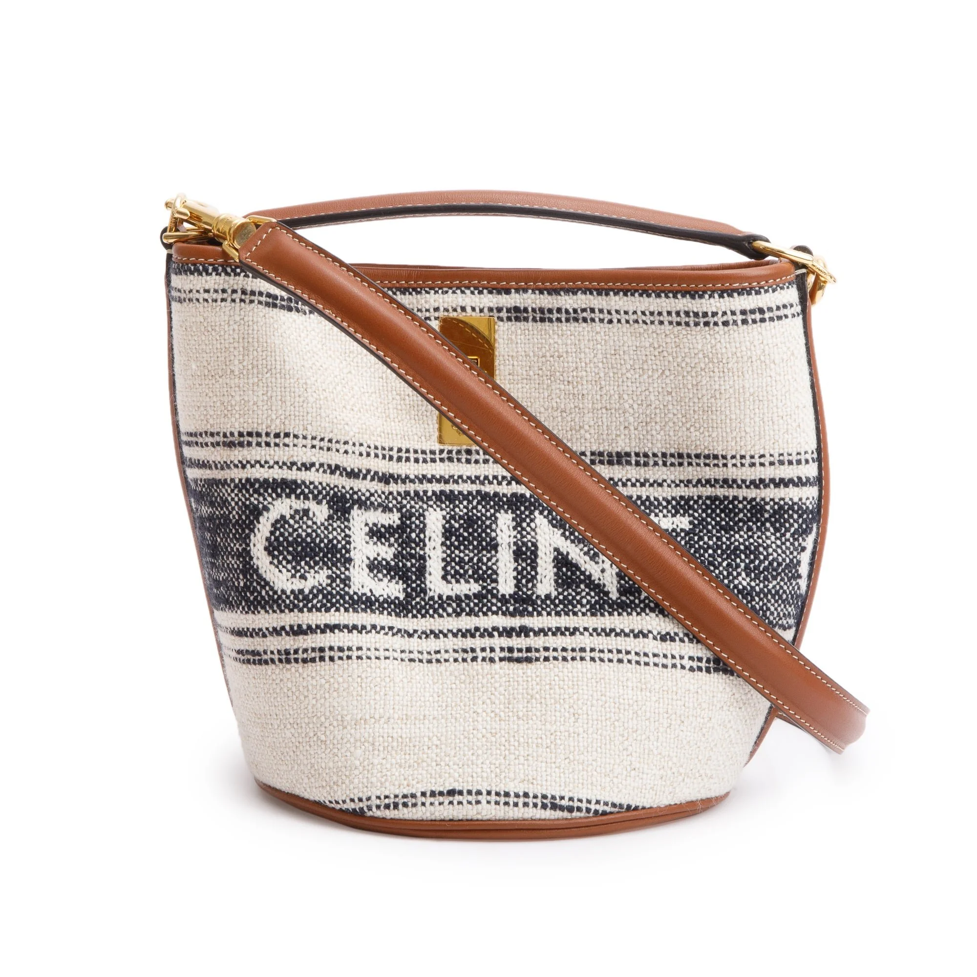 Celine-2022-Neutral-Canvas-Brown-Leather-Logo-Teen-16-Bucket-Bag-w-Strap_a0be6d1f.jpg