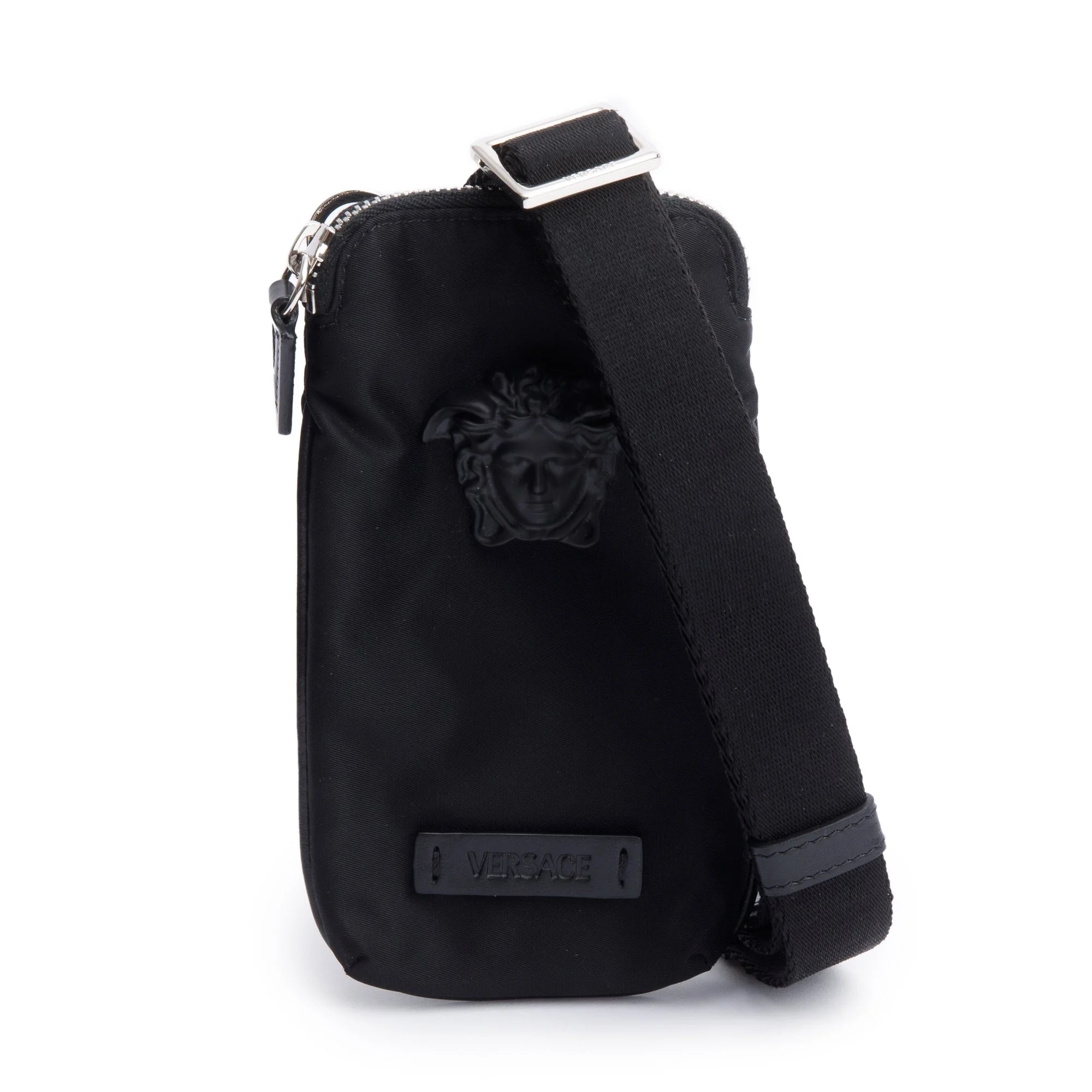 Versace-Black-Nylon-La-Medusa-Phone-Pouch-w-Strap-Box-Authenticity-Card.jpg