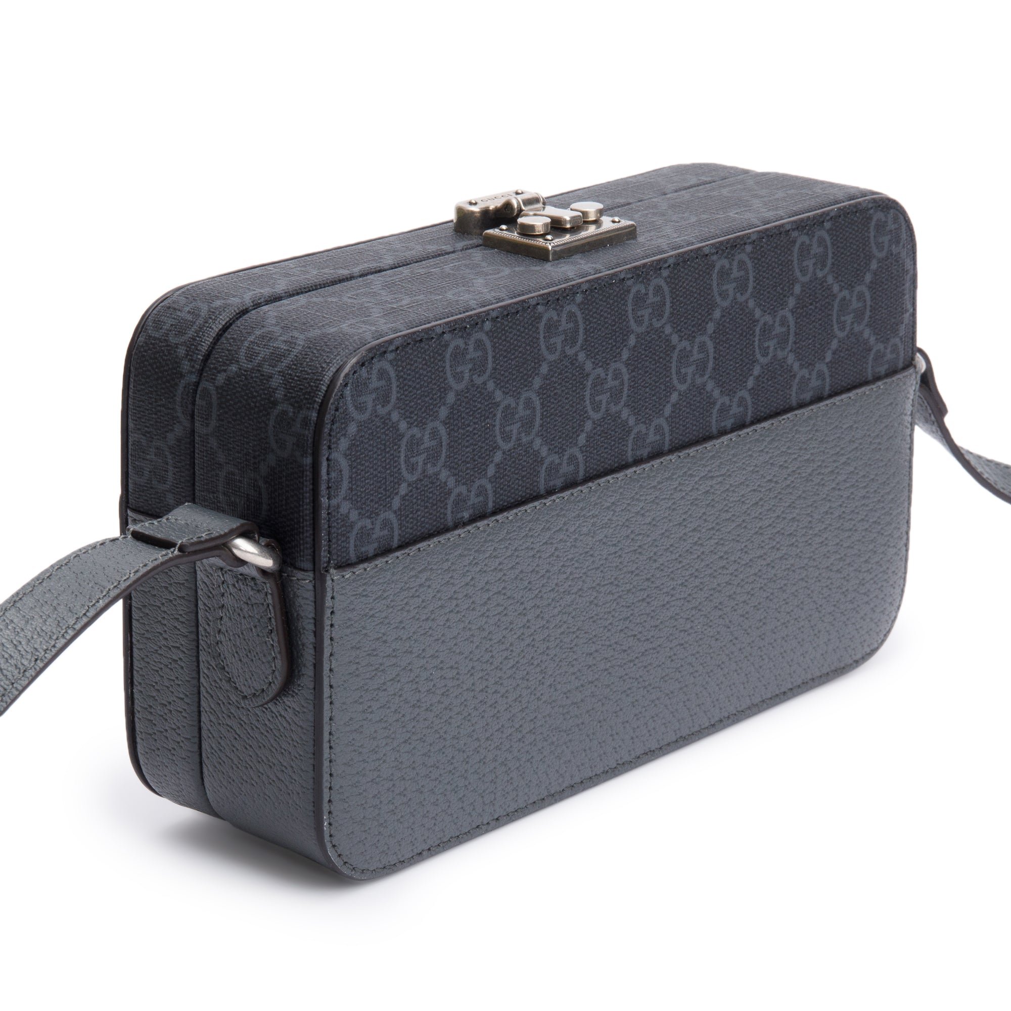 Gucci-Black-GG-Supreme-Grey-Dollar-Textured-Leather-Mini-New-Basket-Crossbody-Bag-w-Box-7.jpg