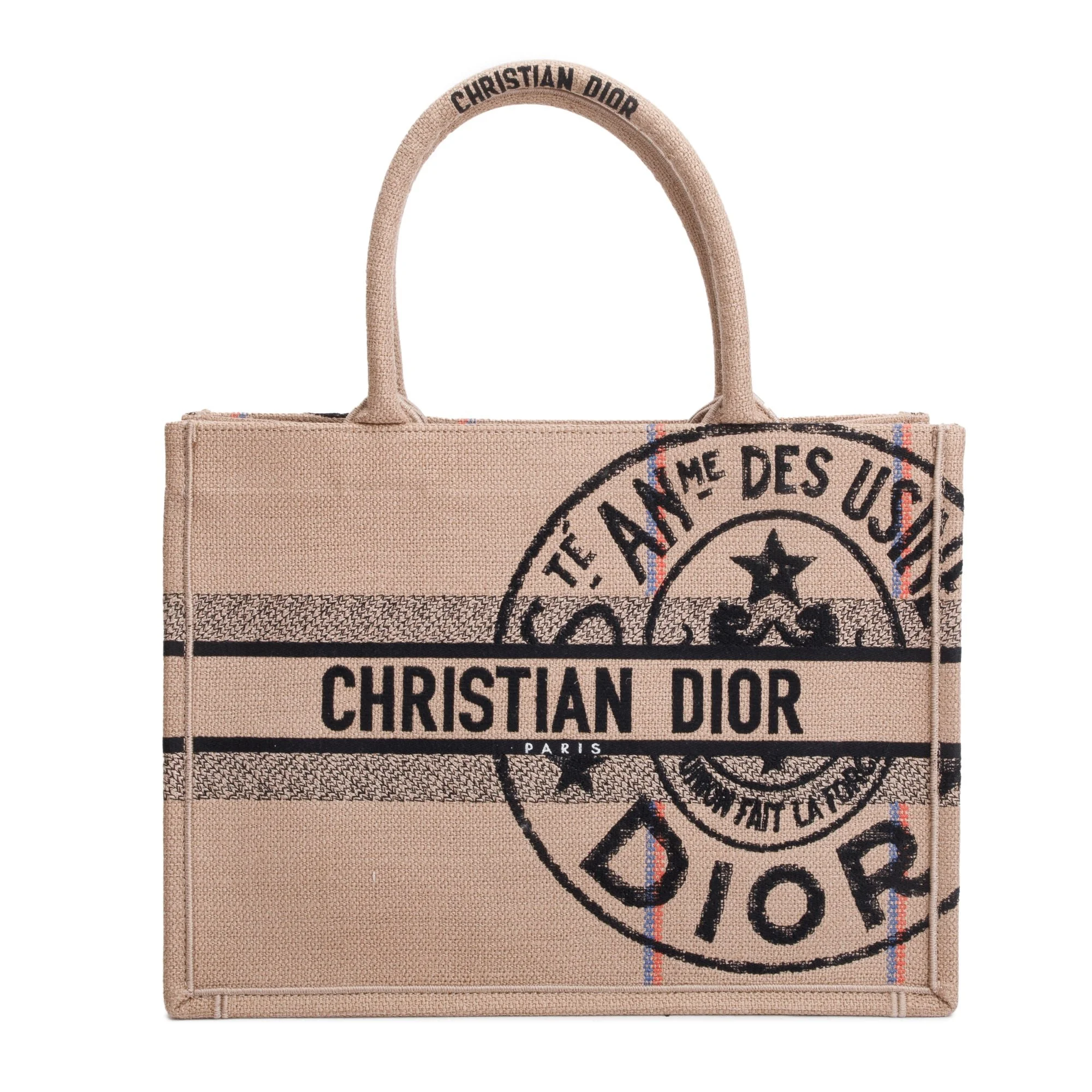 Christian-Dior-2023-Beige-Canvas-LUnion-Fait-La-Force-Medium-Book-Tote-w-Authenticity-Card.jpg