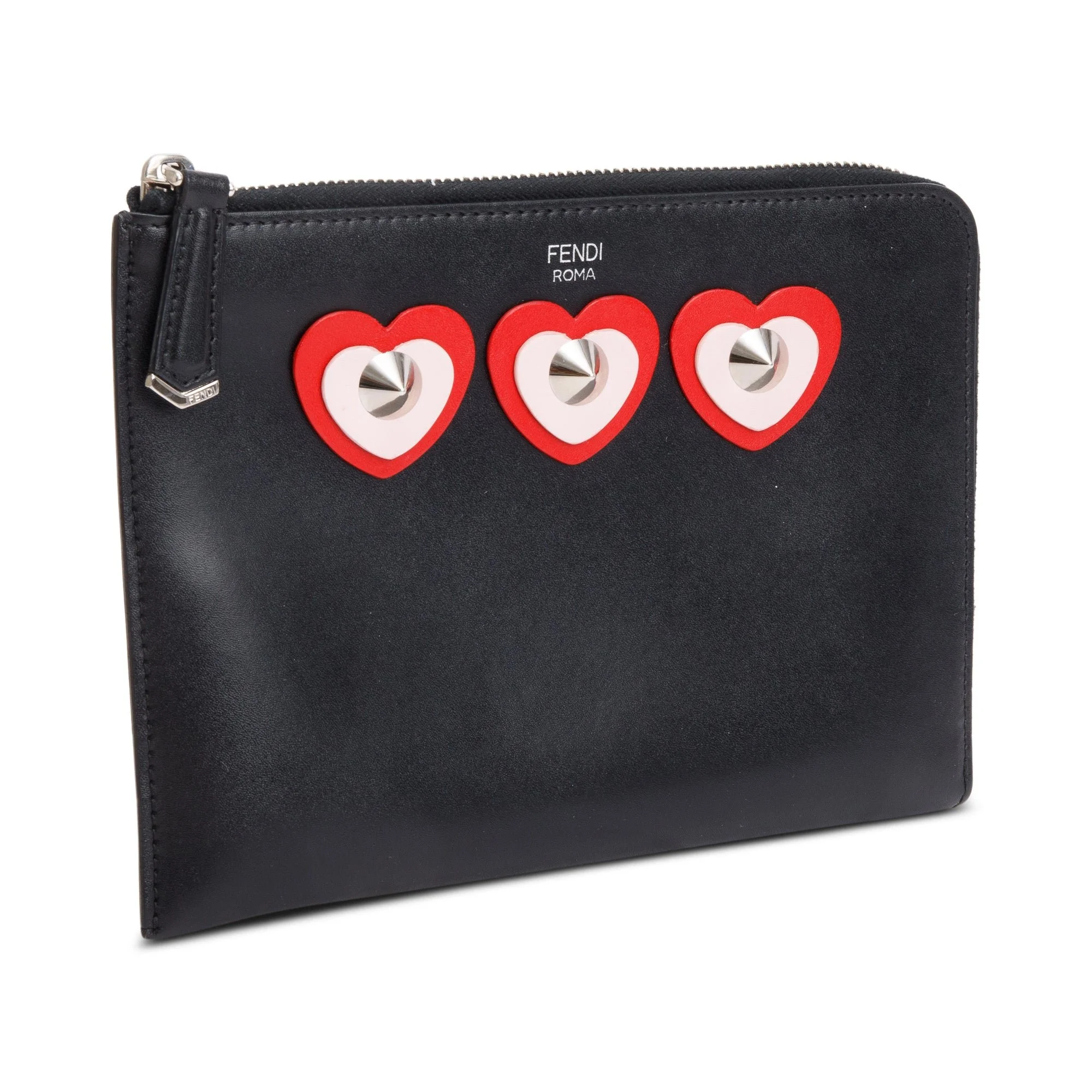 Fendi-Black-Calfskin-Leather-Studded-Heart-Zip-Around-Clutch-w-Box-3.jpg