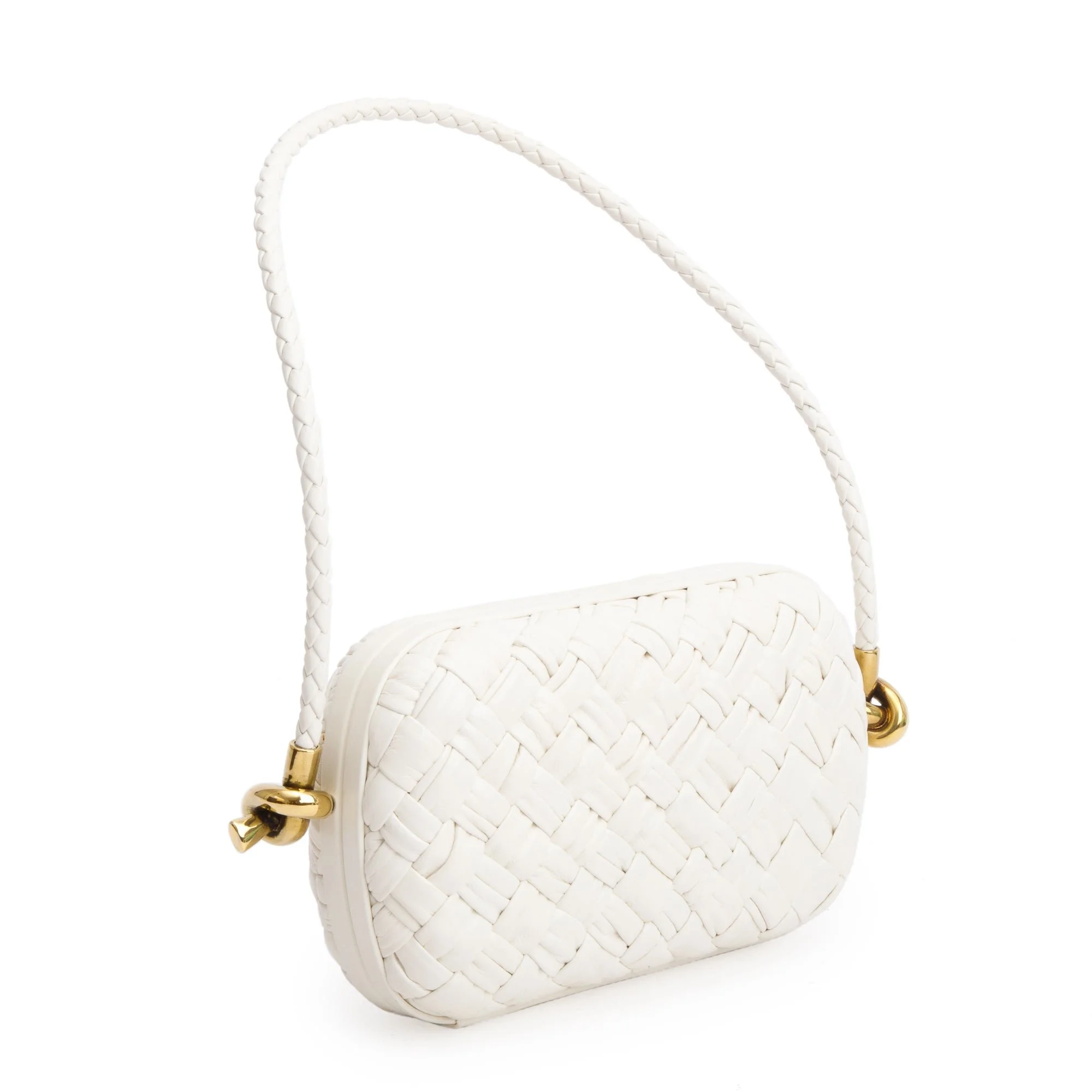 Bottega-Veneta-White-Intreccio-Woven-Leather-Mini-Loop-Metal-Knots-On-Strap-Clutch-Bag-w-Box-5.jpg