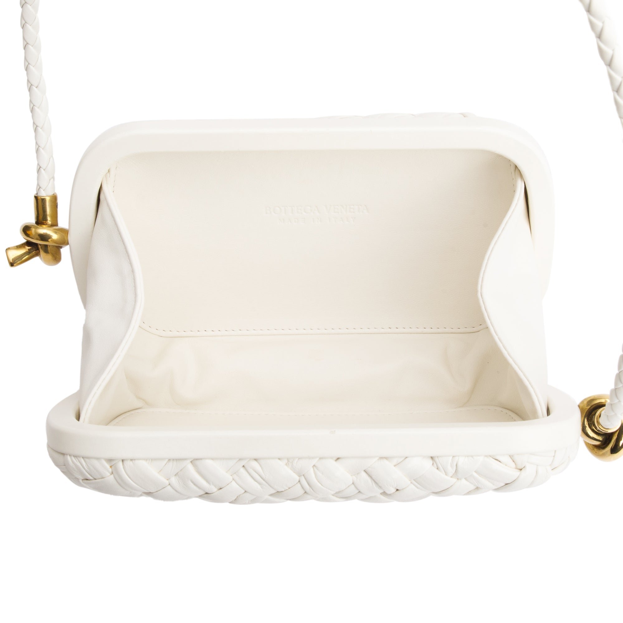 Bottega-Veneta-White-Intreccio-Woven-Leather-Mini-Loop-Metal-Knots-On-Strap-Clutch-Bag-w-Box-7.jpg