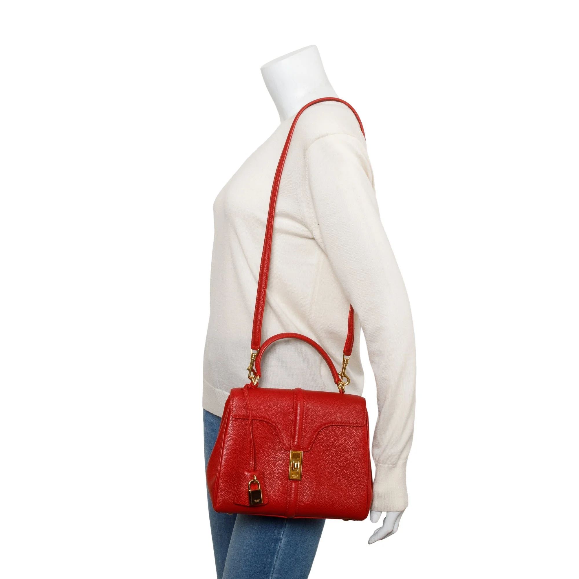 Celine-Red-Calfskin-Leather-Small-16-Bag-w-Strap-2.jpg