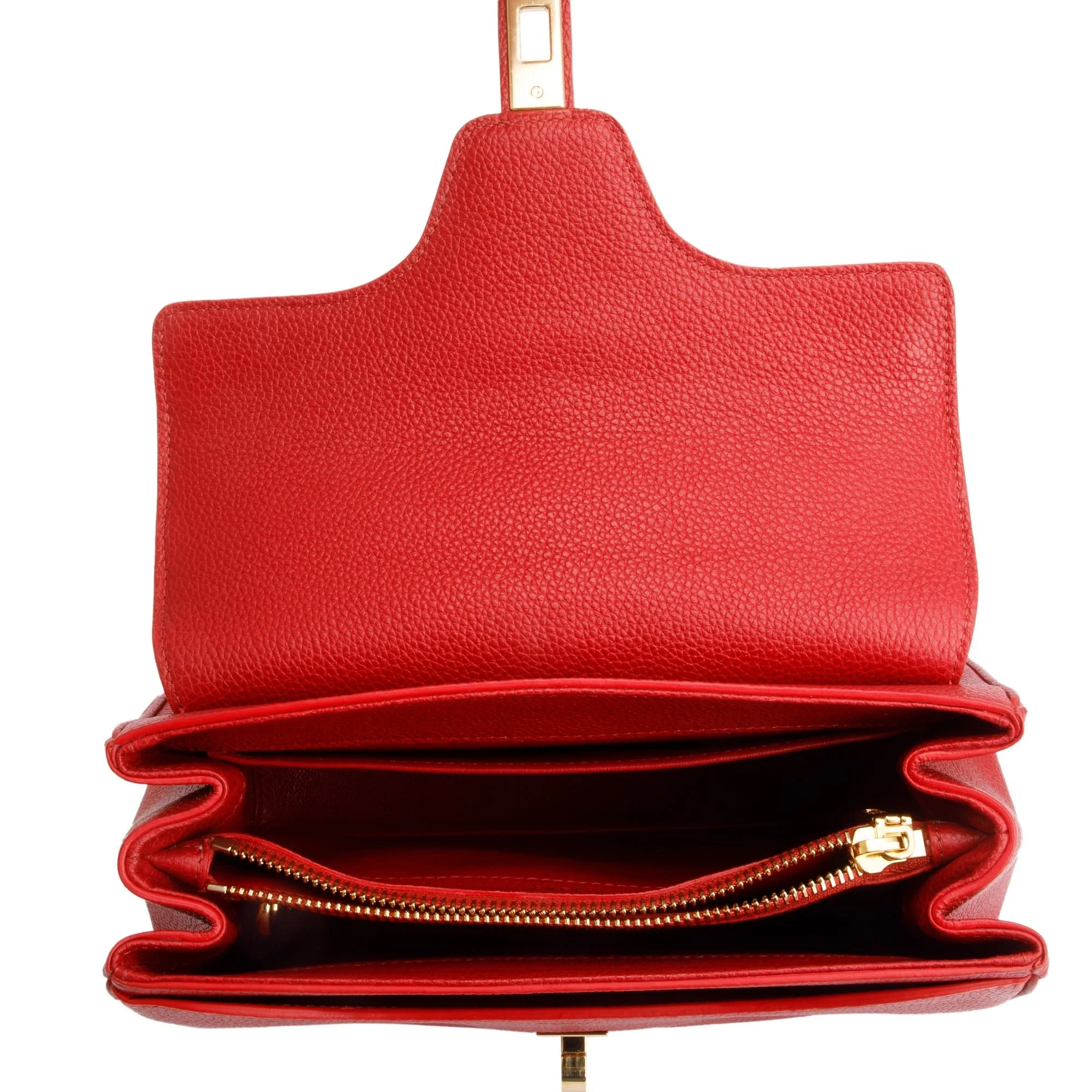 Celine-Red-Calfskin-Leather-Small-16-Bag-w-Strap-8.jpg