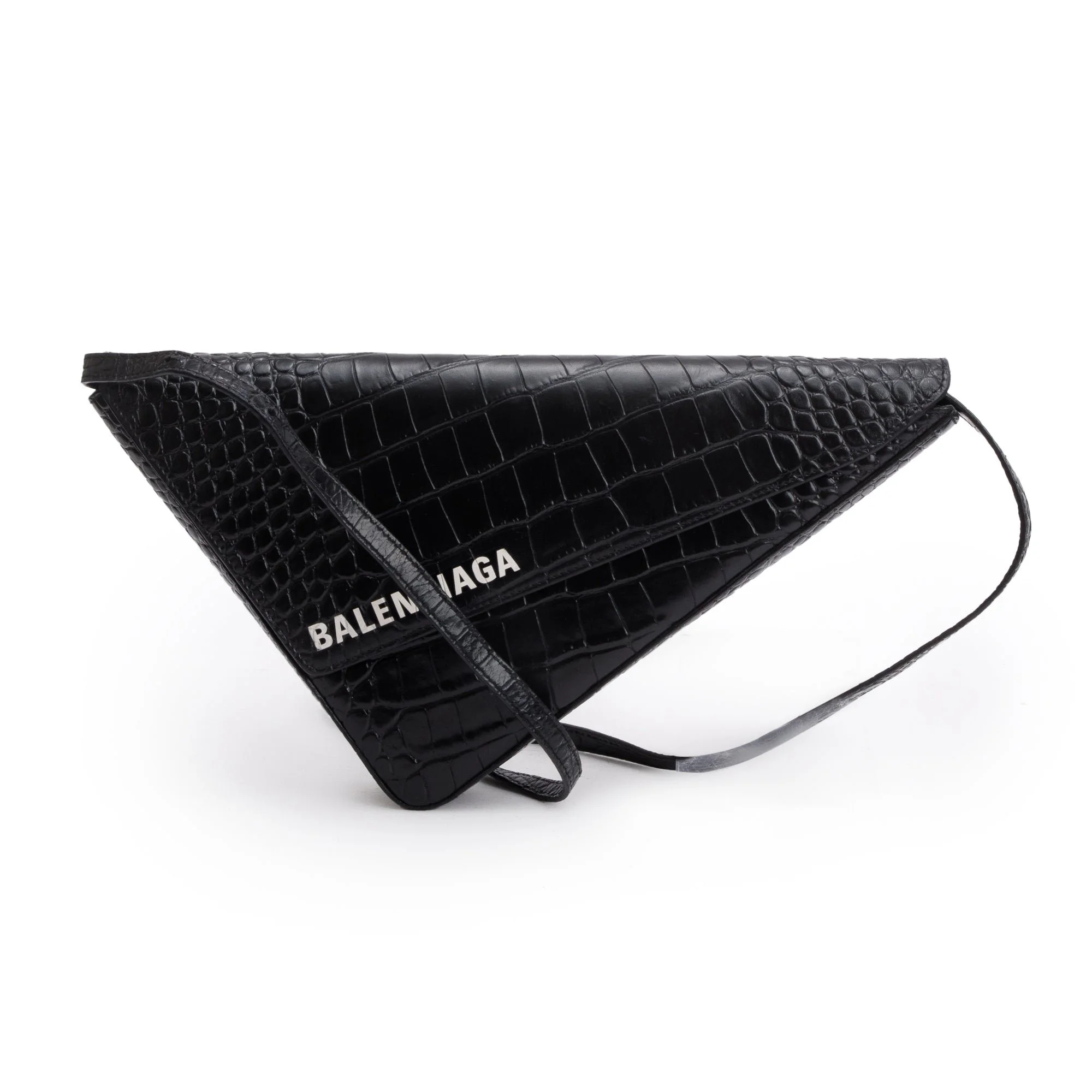 Balenciaga-Black-Croc-Embossed-Calfskin-Leather-Triangle-Clutch-w-Strap-5.jpg