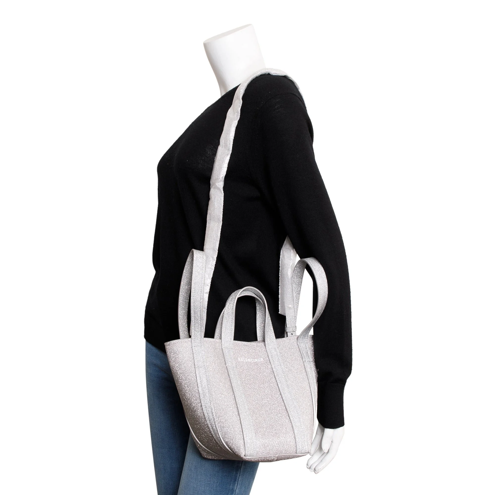 Balenciaga-Silver-Sparkling-Fabric-Everyday-XS-North-South-Tote-w-Box-2.jpg