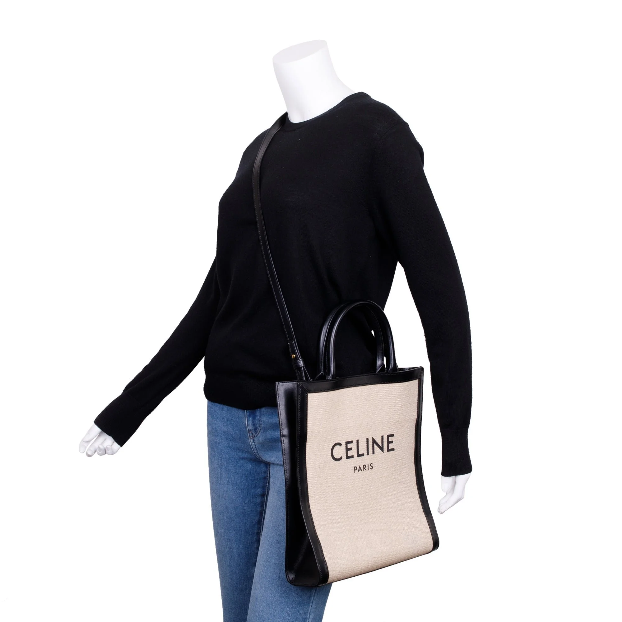 Celine-2021-Small-Beige-Canvas-Black-Calfskin-Logo-Vertical-Cabas-Tote-w-Strap-4.jpg