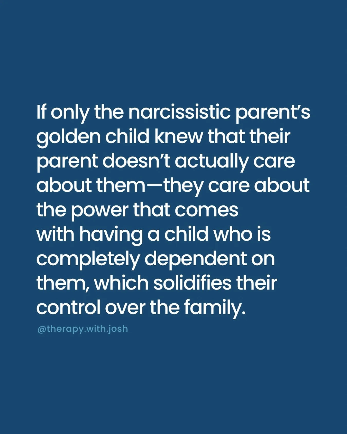 Narcissistic parents don&rsquo;t care about their children. They care about the way their children make them feel.

From a distance, the narcissistic parent&rsquo;s golden child seems to be adored and valued by their parent. Some might just see them 