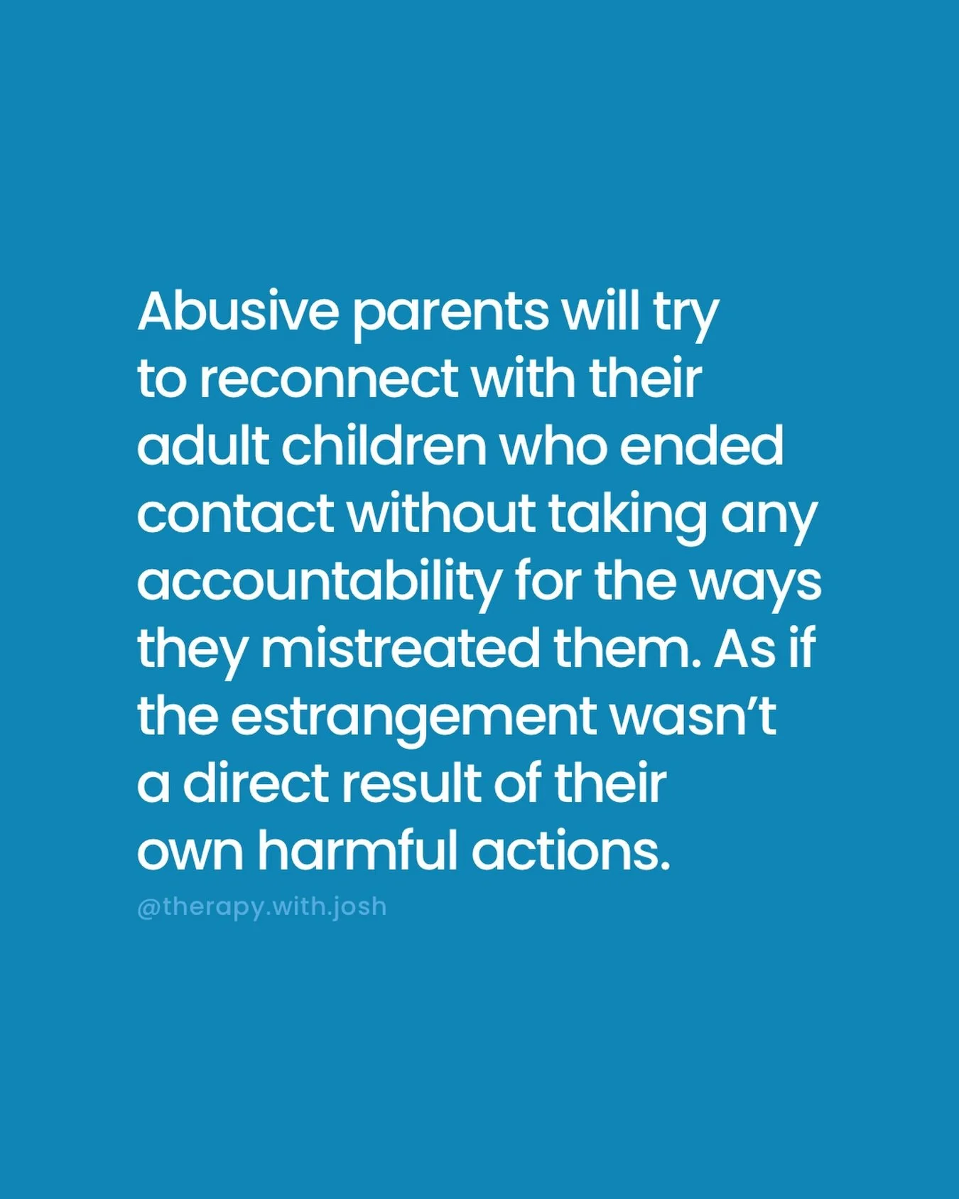 It&rsquo;s not uncommon for emotionally abusive parents to try to reconnect with their adult children who&rsquo;ve distanced from or ended contact with them. However, the way they go about doing so is extremely revealing.

What should&rsquo;ve taken 