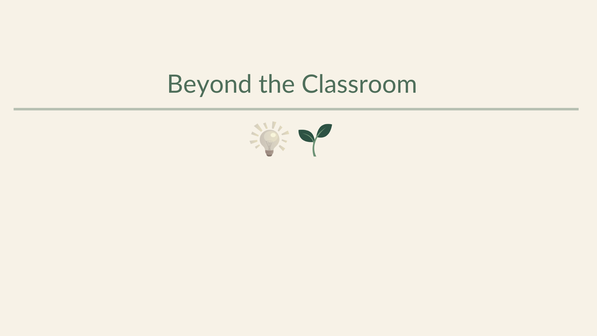 Beyond the Classroom, an alternative learning provider.