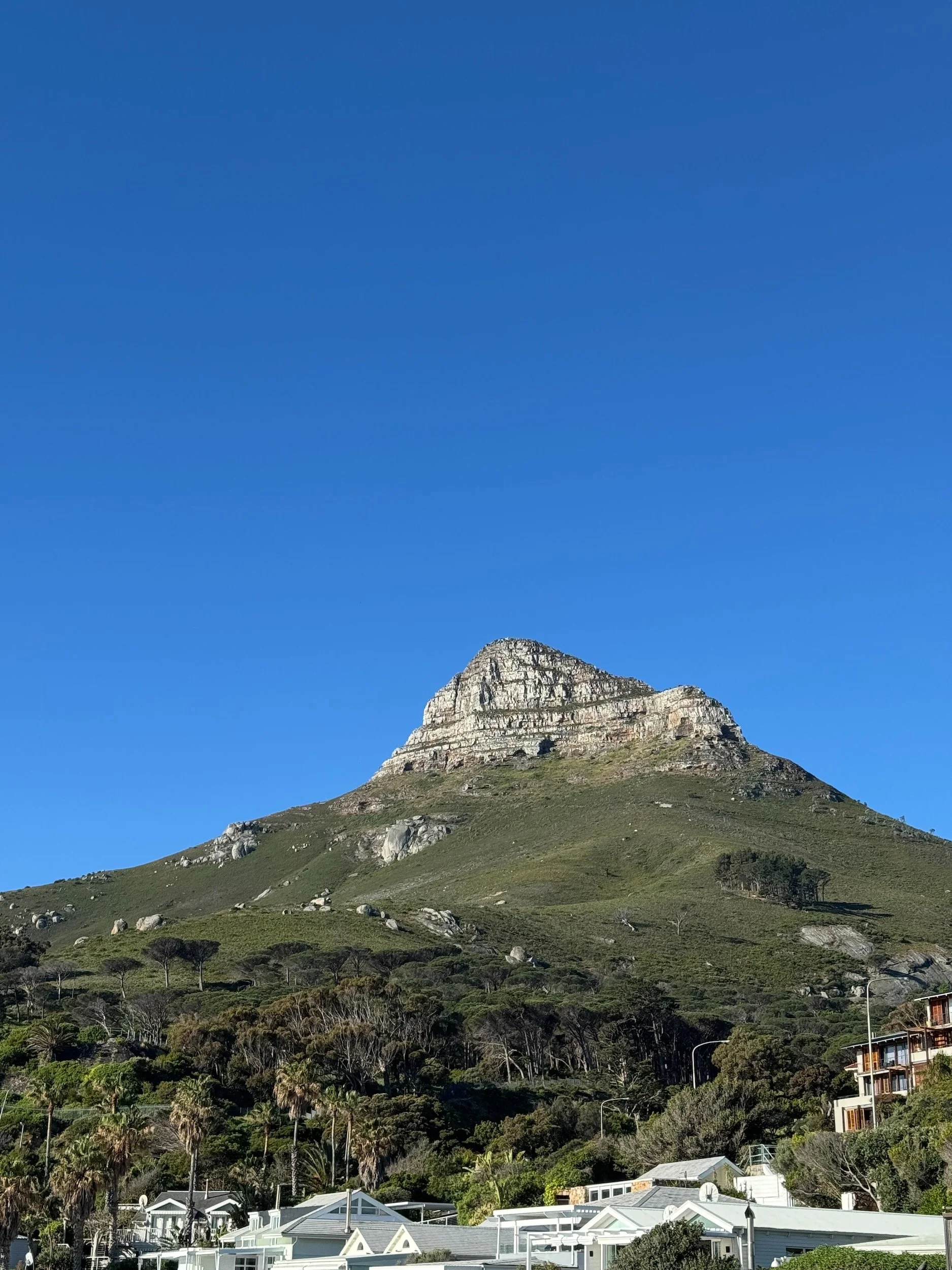 View of Lions Head  from Camps Bay in Cape Town