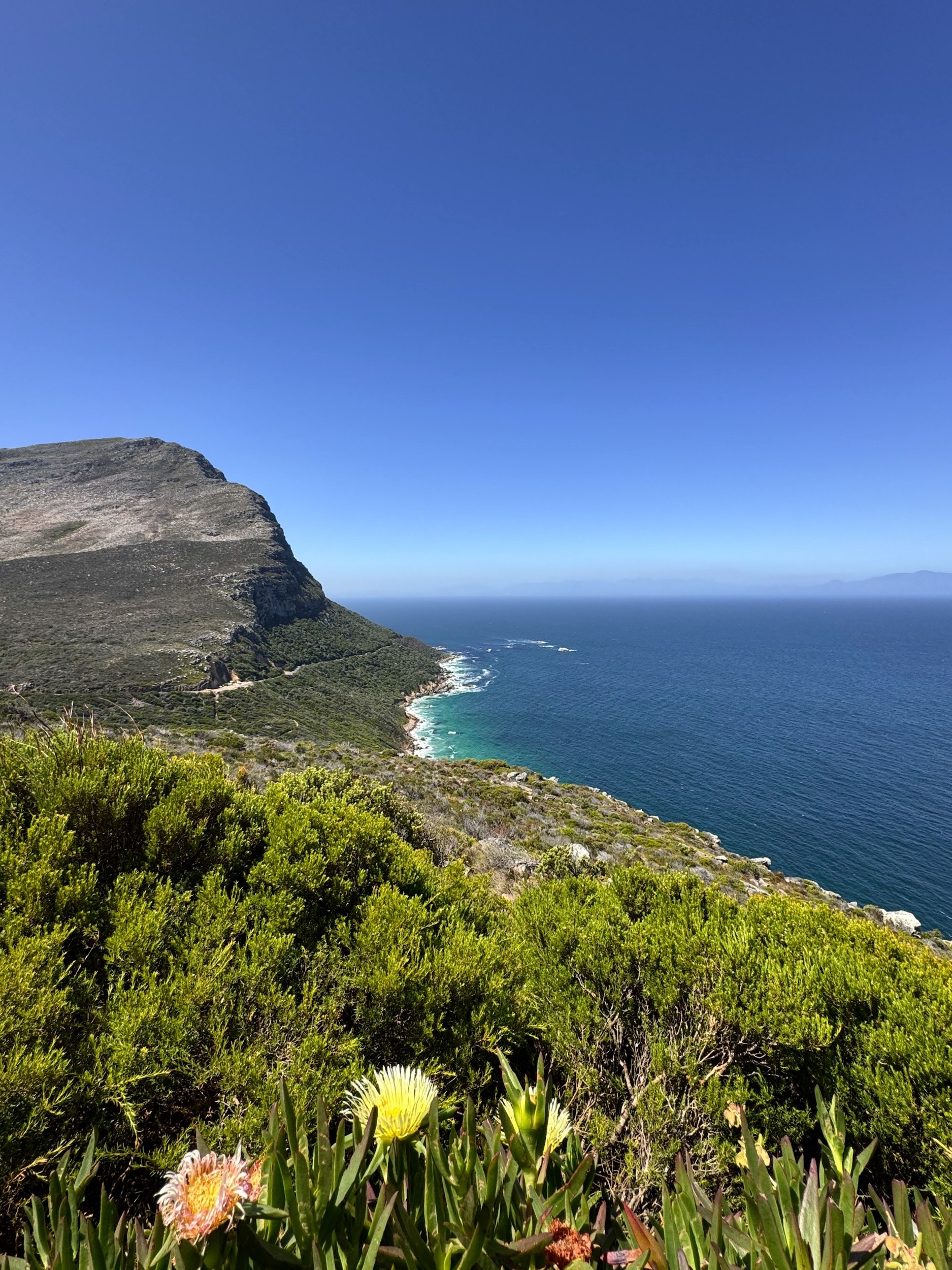 Rocky coastline viewed from Table Mountain National Park