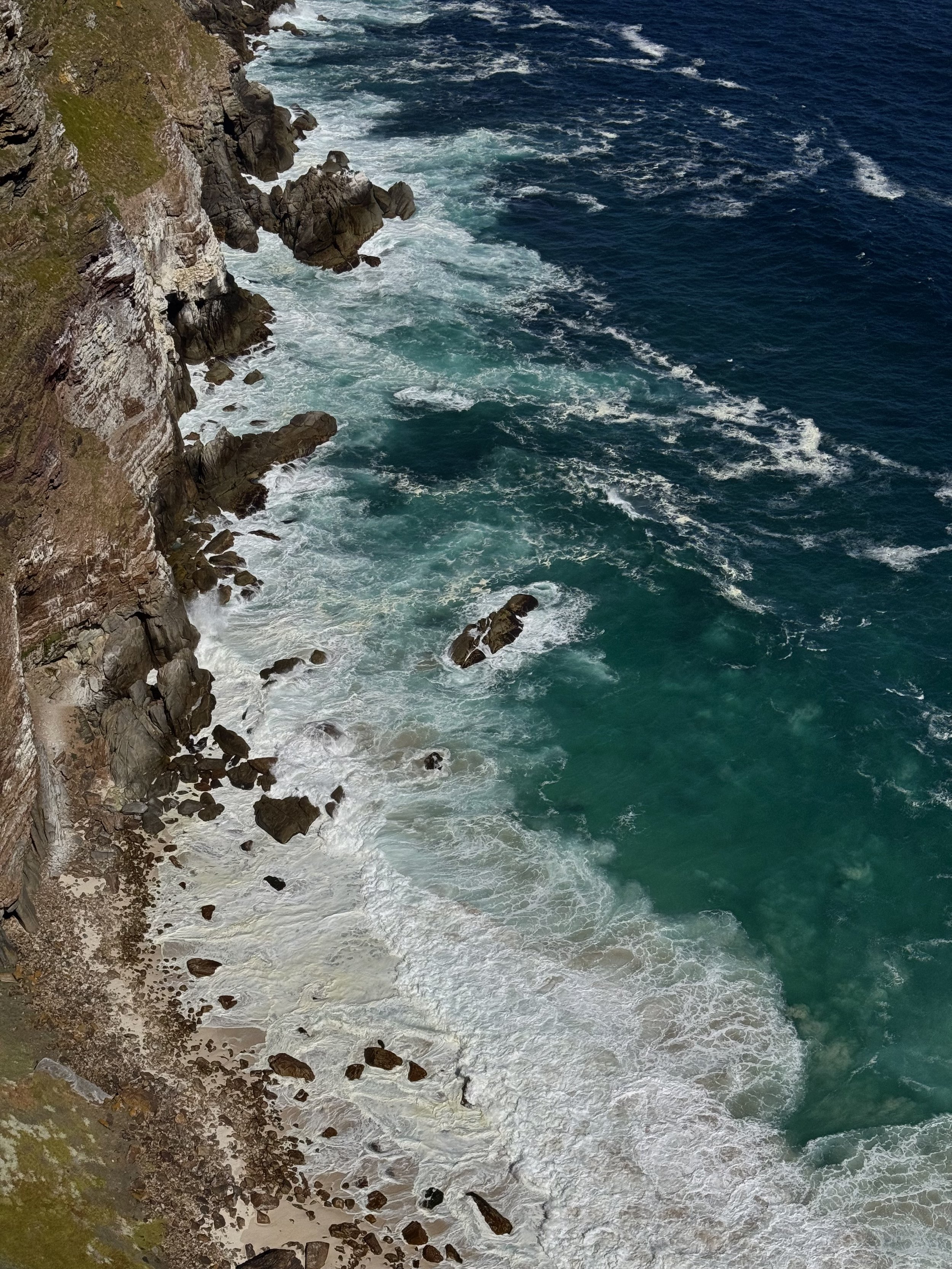 Rugged cliffs and the Atlantic Ocean at Cape Point