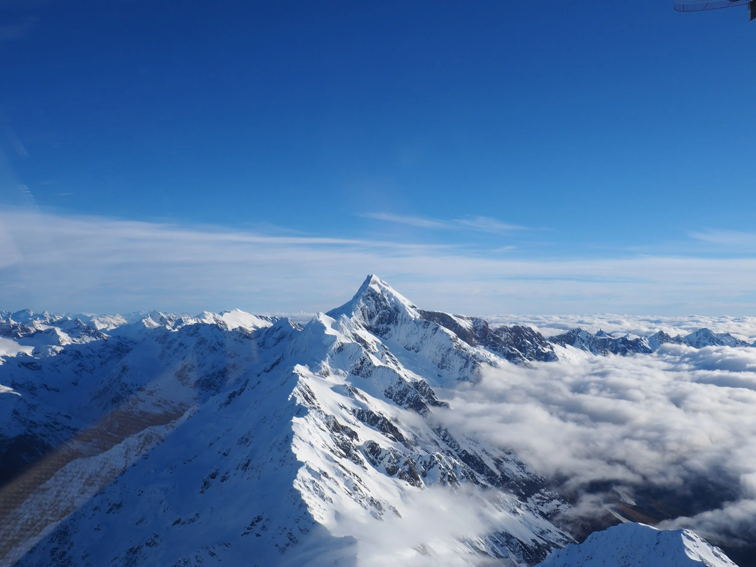 Mount Cook from above